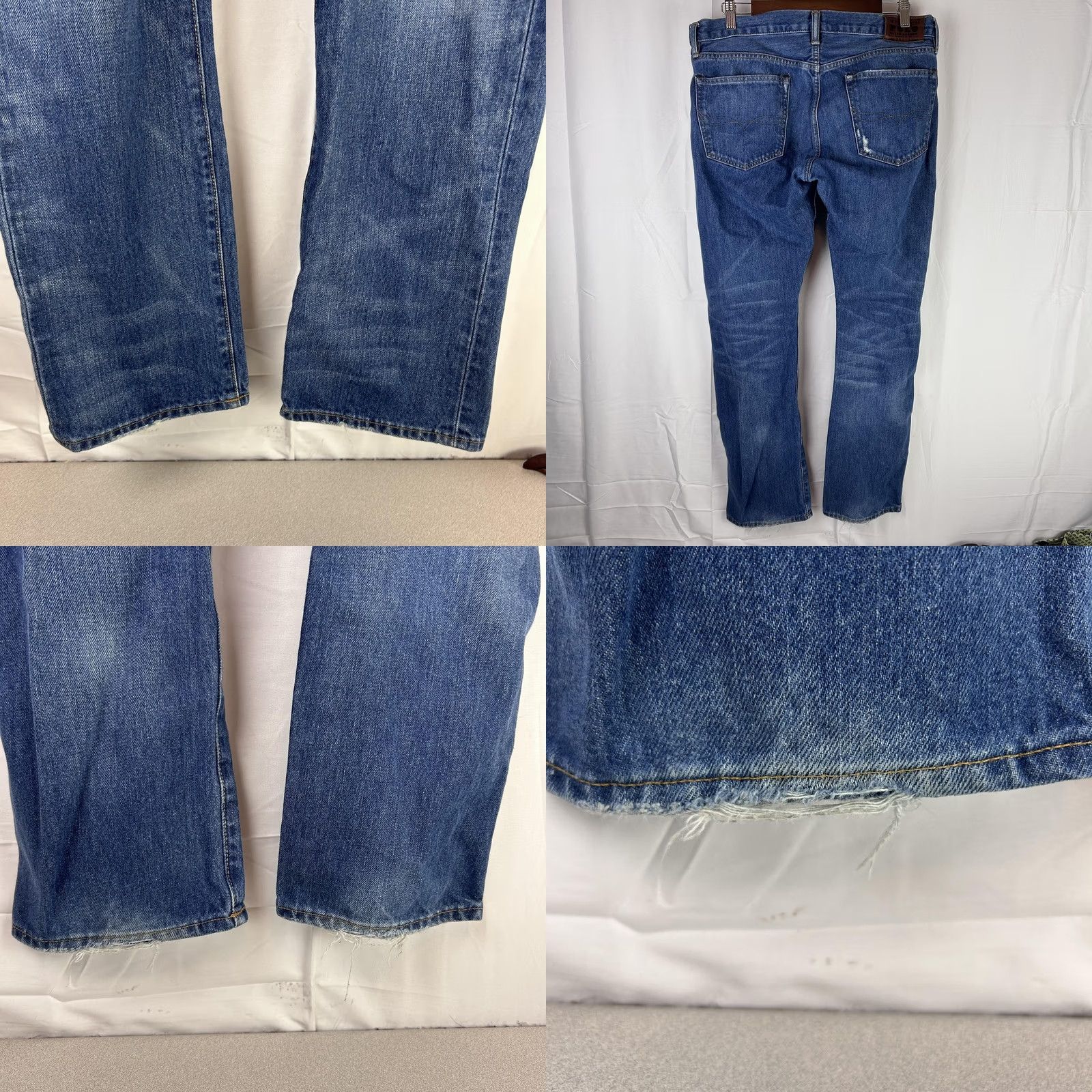 Polo Ralph Lauren VINTAGE? No. Polo Ralph Lauren Jeans Mens 34x30 Stratford Slim Fit Straight Denim Distressed Size US S / EU 44-46 / 1 - 9 Thumbnail