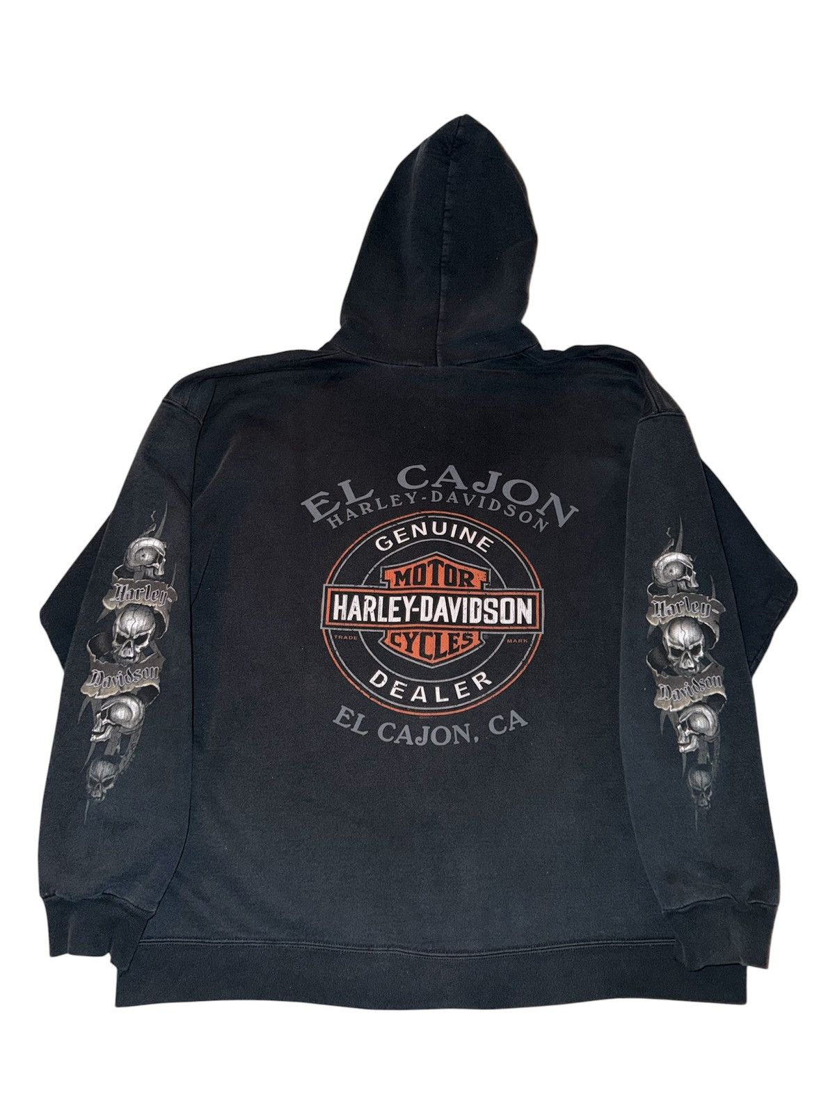 Harley Davidson Vintage 2000s ‘Harley Davidson El Cajon’ Zip Up Hoodie Size US L / EU 52-54 / 3 - 2 Thumbnail