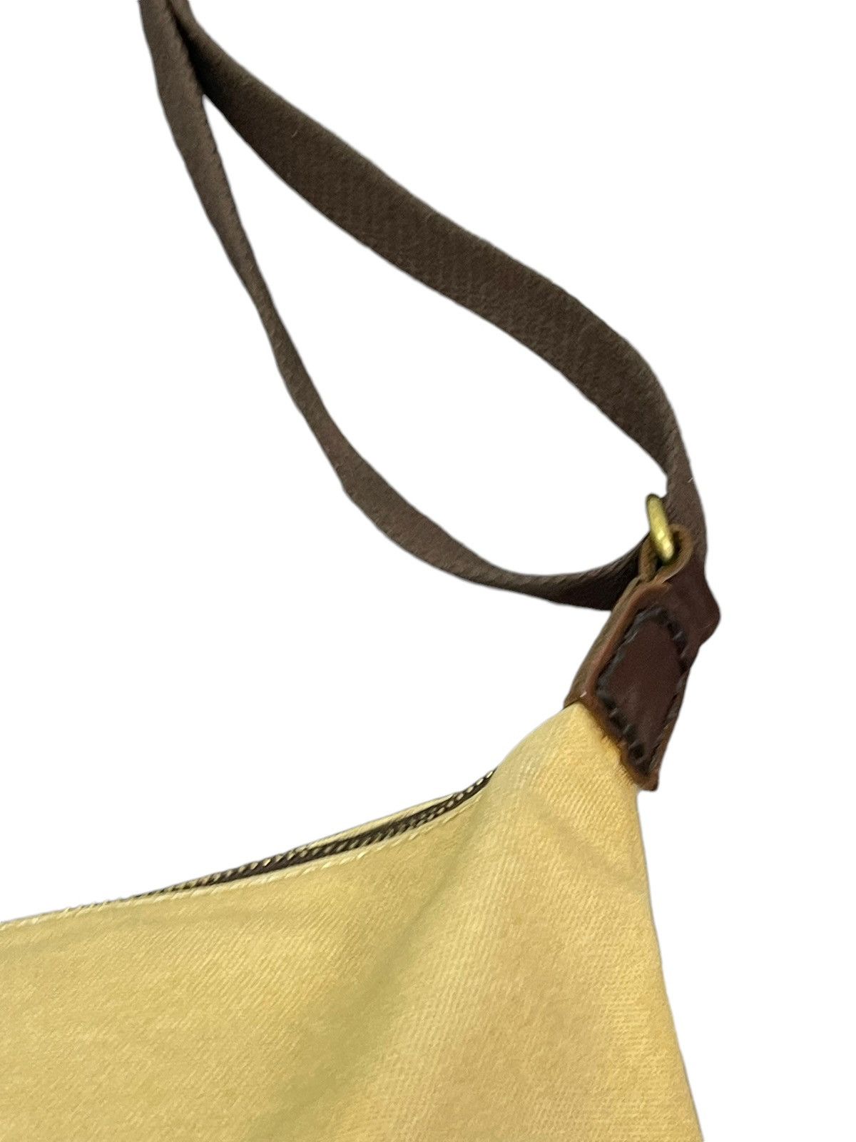 Japanese Brand Leather Patina Cotton Paquet Cross Body Bag 4🟩 Size ONE SIZE - 17 Thumbnail