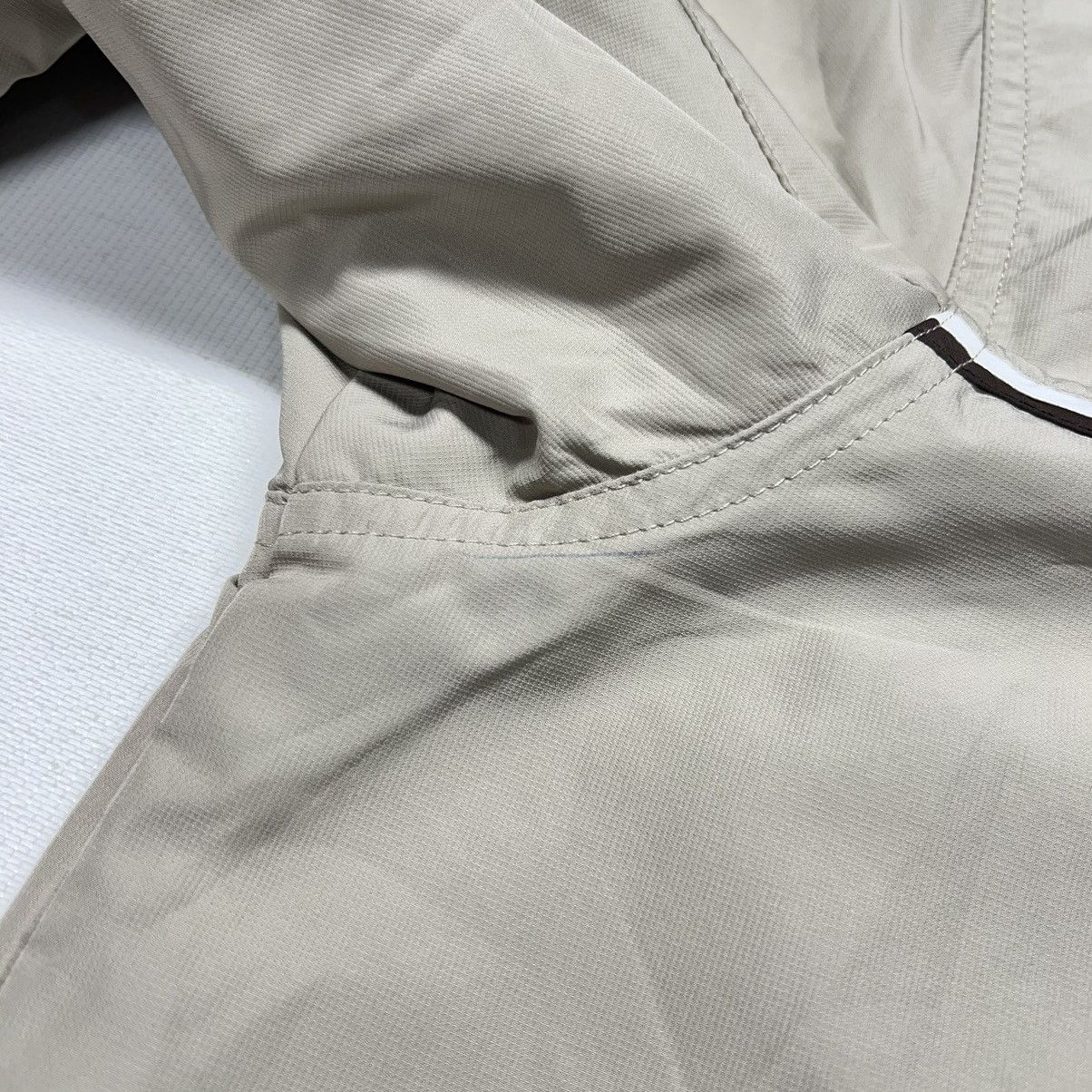 Nike × Vintage VTG Nike Varsity Jacket Brown Coaches Windbreaker Grey Tag Size US M / EU 48-50 / 2 - 8 Thumbnail