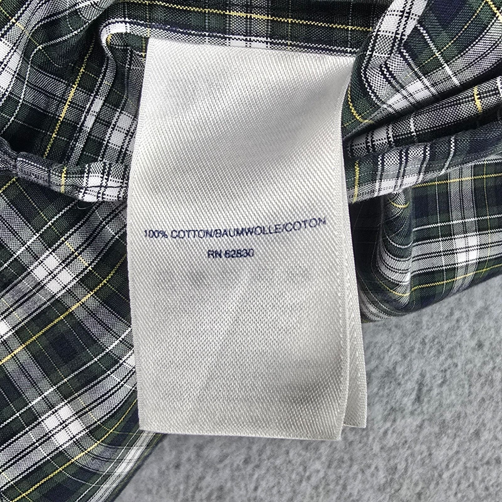 Lands' End Lands' End 16-32 Men Long Sleeve Checkered Button Down Shirt Size US L / EU 52-54 / 3 - 11 Thumbnail