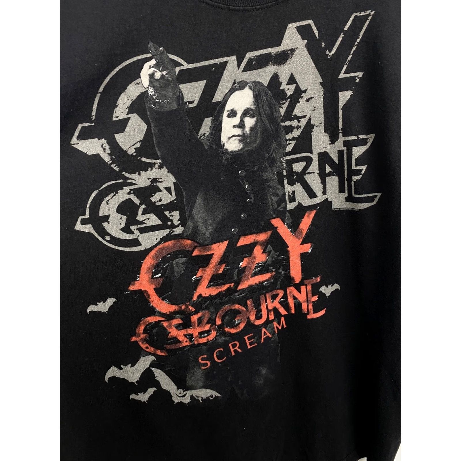 Hanes VINTAGE Ozzy Osborne Scream T-Shirt XL Black Mens Retro 2010 Y2K Rare Hanes T-Shirt Size US XL / EU 56 / 4 - 4 Thumbnail