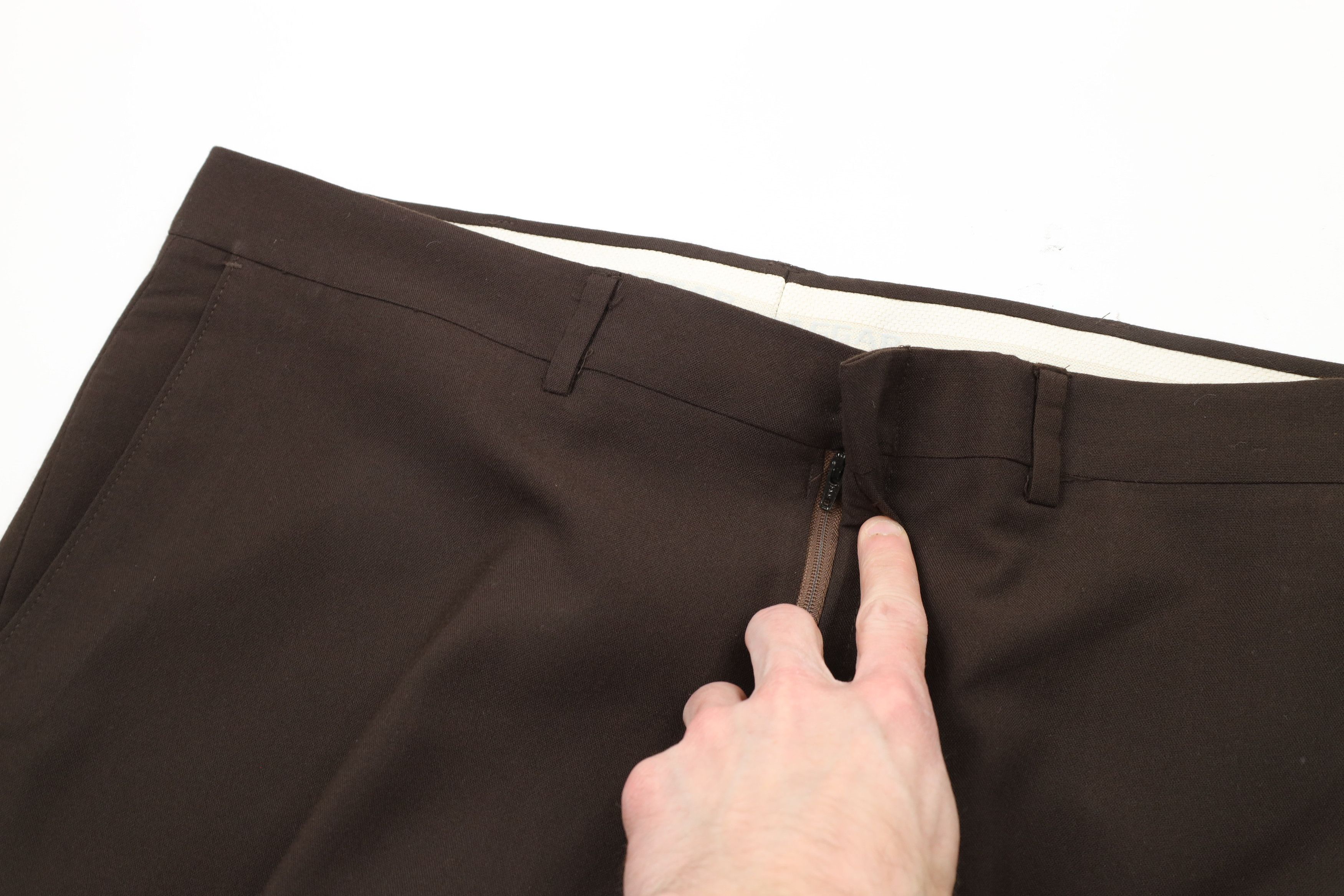Vintage Vintage 90s Streetwear Bell Bottoms Chino Pants Brown Size US 38 / EU 54 - 5 Thumbnail