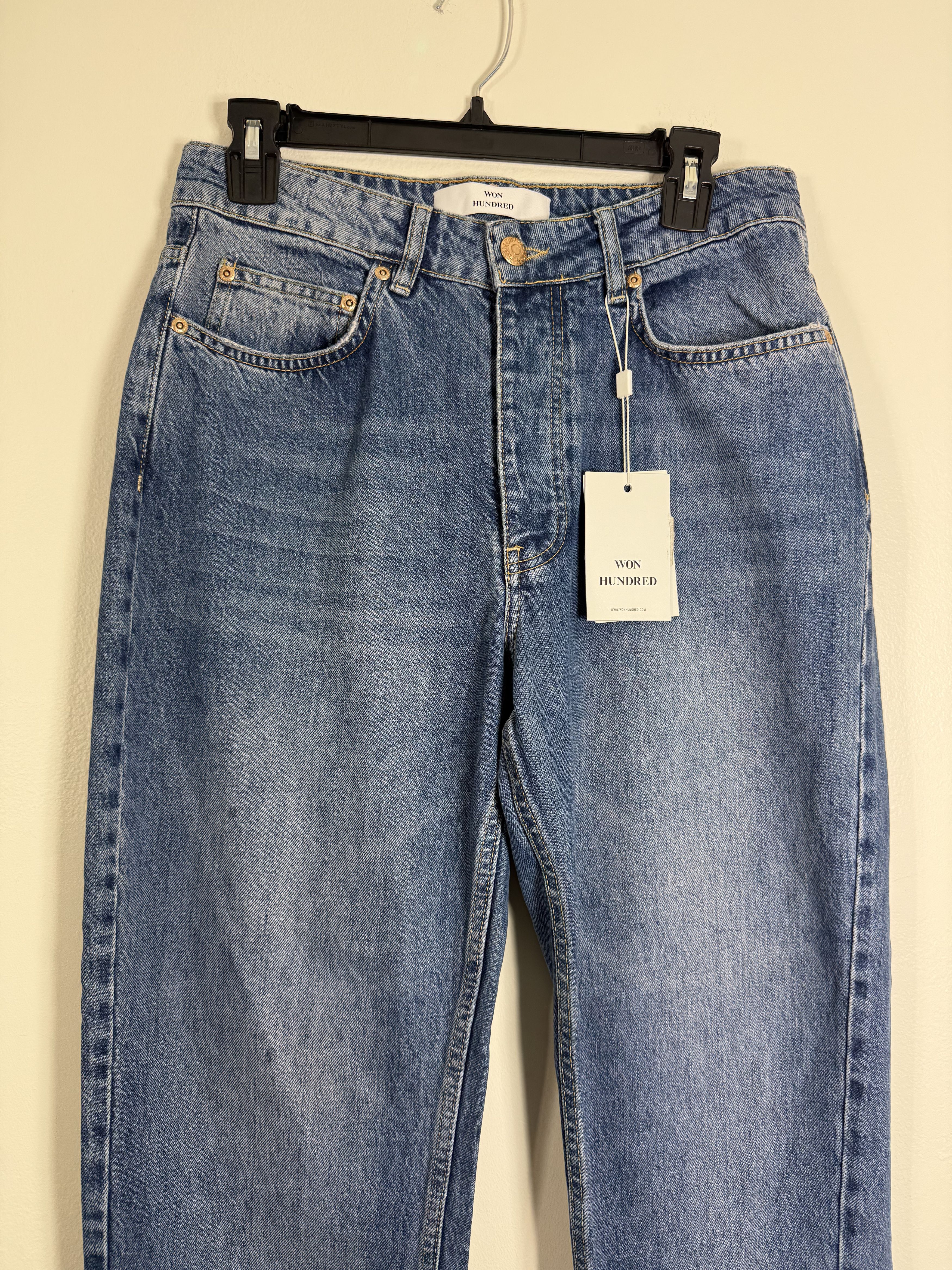 Won Hundred Washed Paneled Denim Pants Size US 30 / EU 46 - 2 Thumbnail