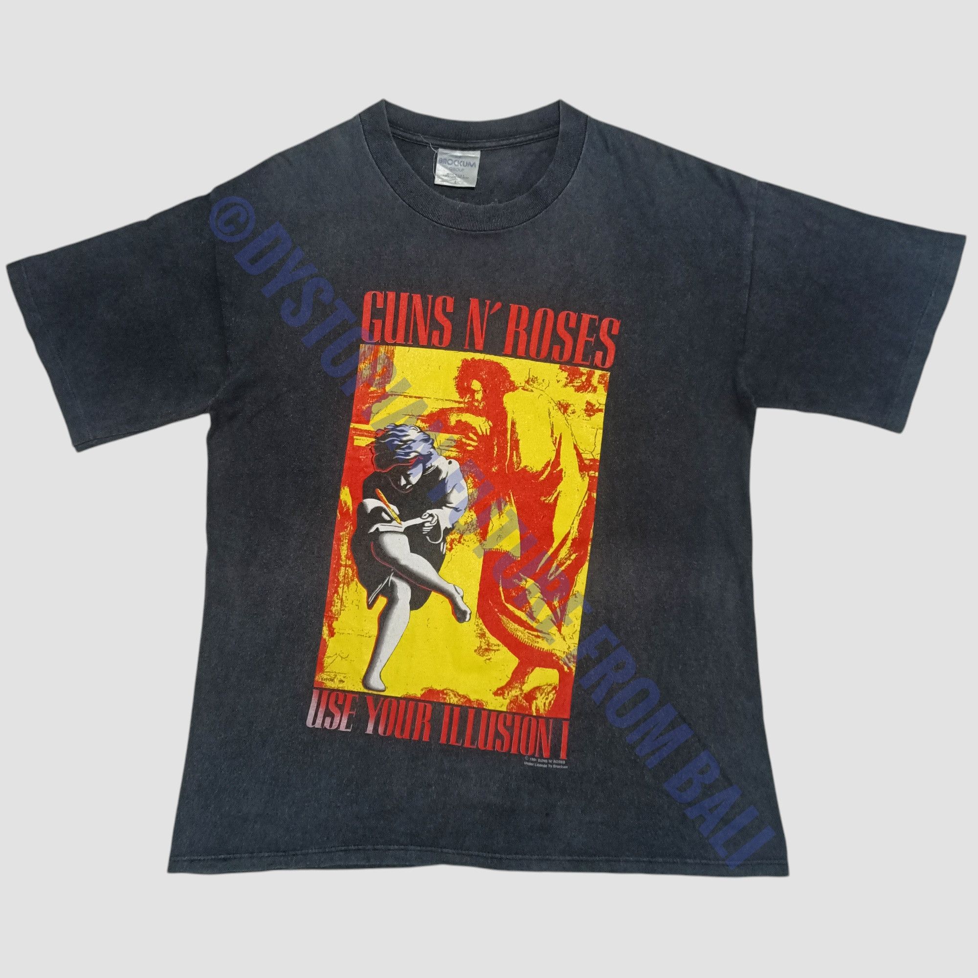 Band Tees × Guns N' Roses × Vintage Vintage 1991 Guns N Roses Use Your Illusion I & II Band Tees Size US L / EU 52-54 / 3 - 1 Thumbnail