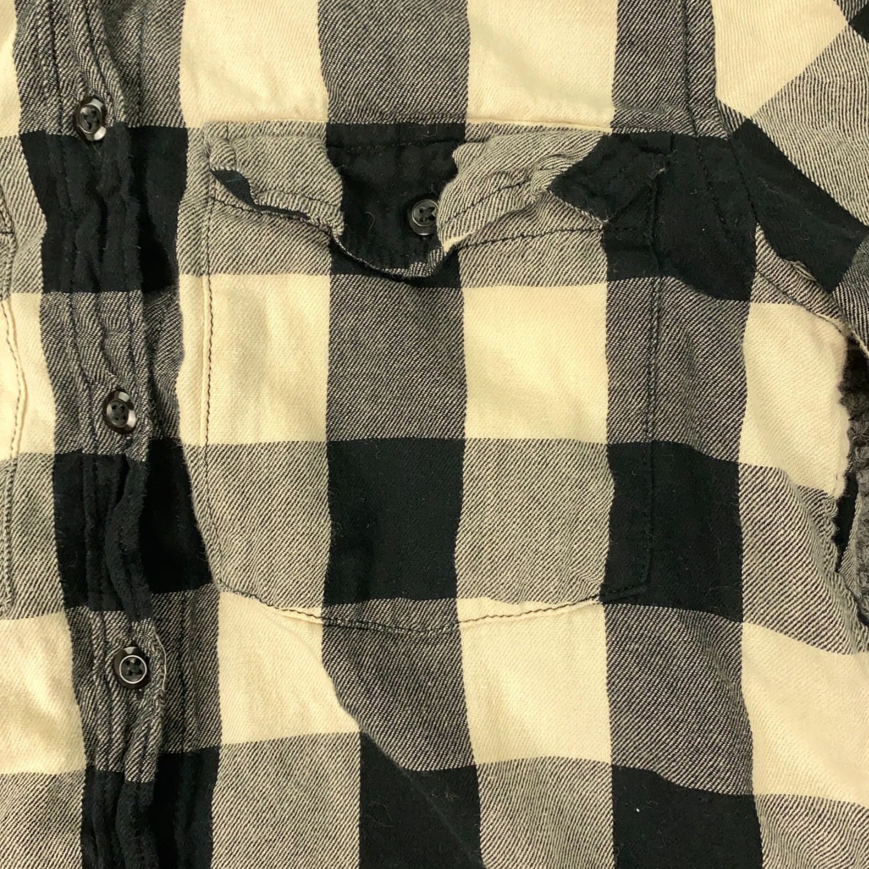 Vintage Denim & Supply Ralph Lauren Shirt Womens XL Plaid Button-Up Roll Tab Sleeve Beige 100% Cotton Flannel Size XL / US 12-14 / IT 48-50 - 4 Thumbnail