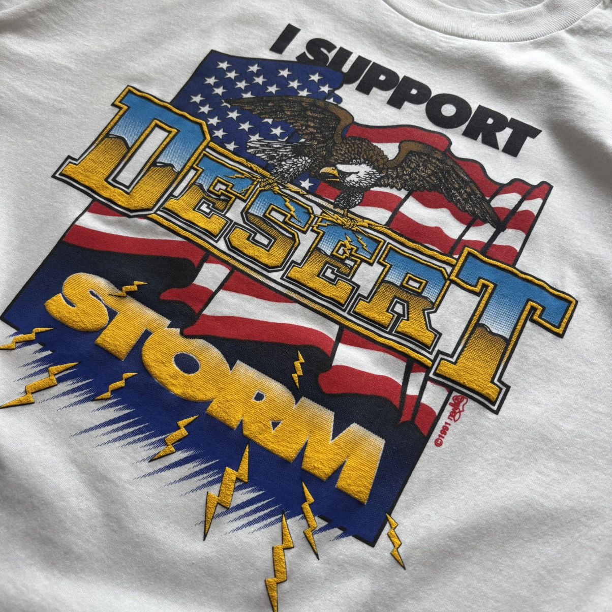 Vintage Vintage Single Stitch Desert Storm Tee Size US XL / EU 56 / 4 - 3 Thumbnail