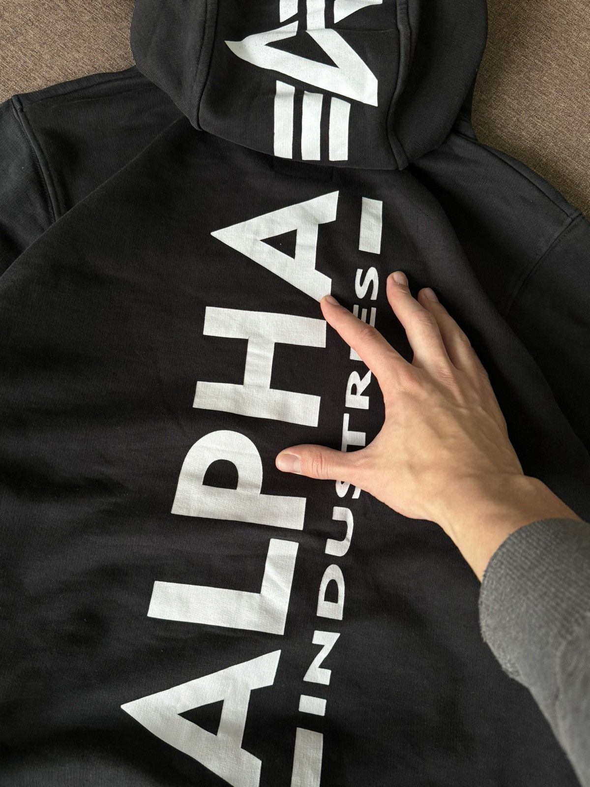 Alpha Industries Vintage Alpha Industries big logo hoodie Size US M / EU 48-50 / 2 - 7 Thumbnail