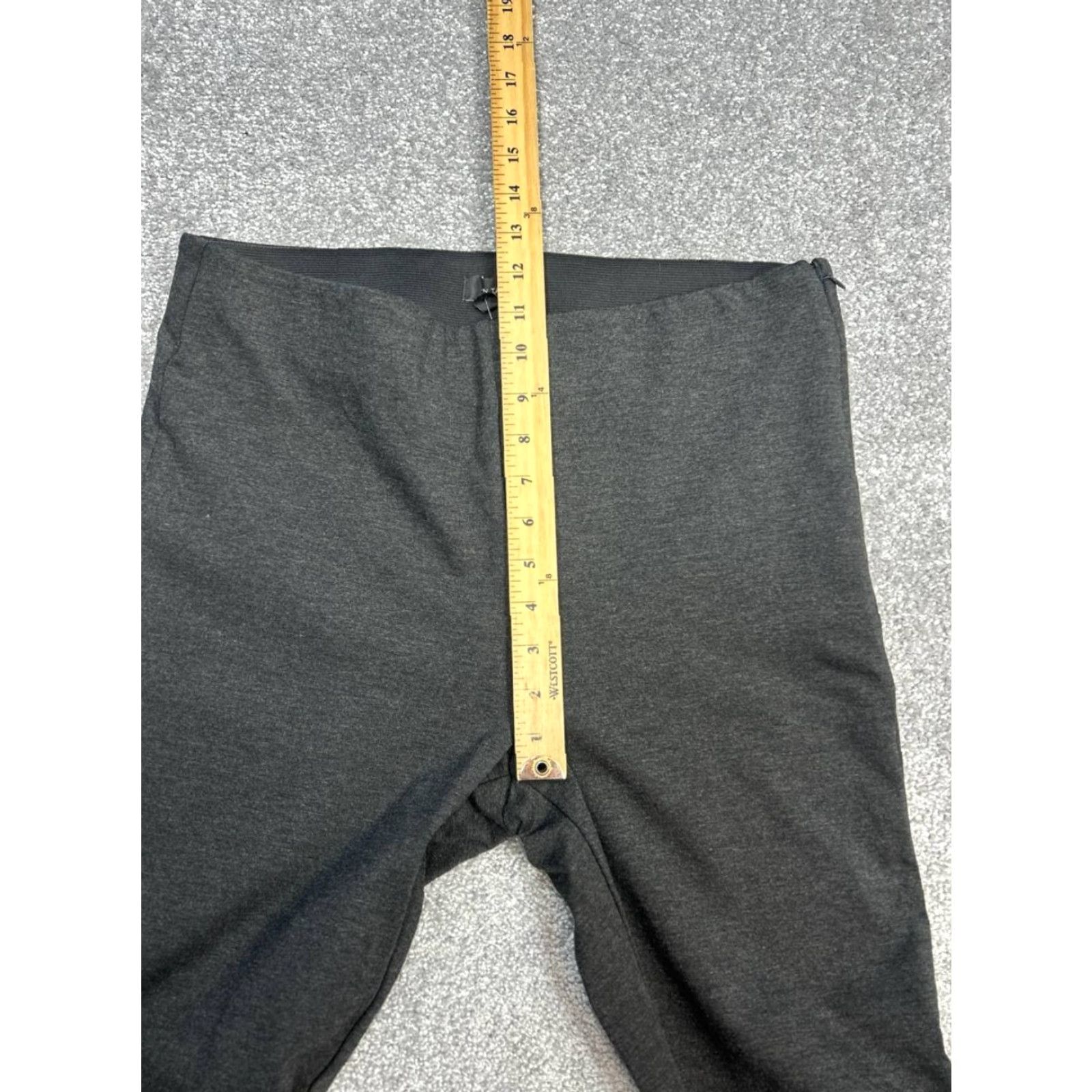 Ann Taylor Ann Taylor Legging Womens 12 Gray Stretch High Rise Seamed Ponte Side Zip New Size 34" / US 12 / IT 48 - 4 Thumbnail