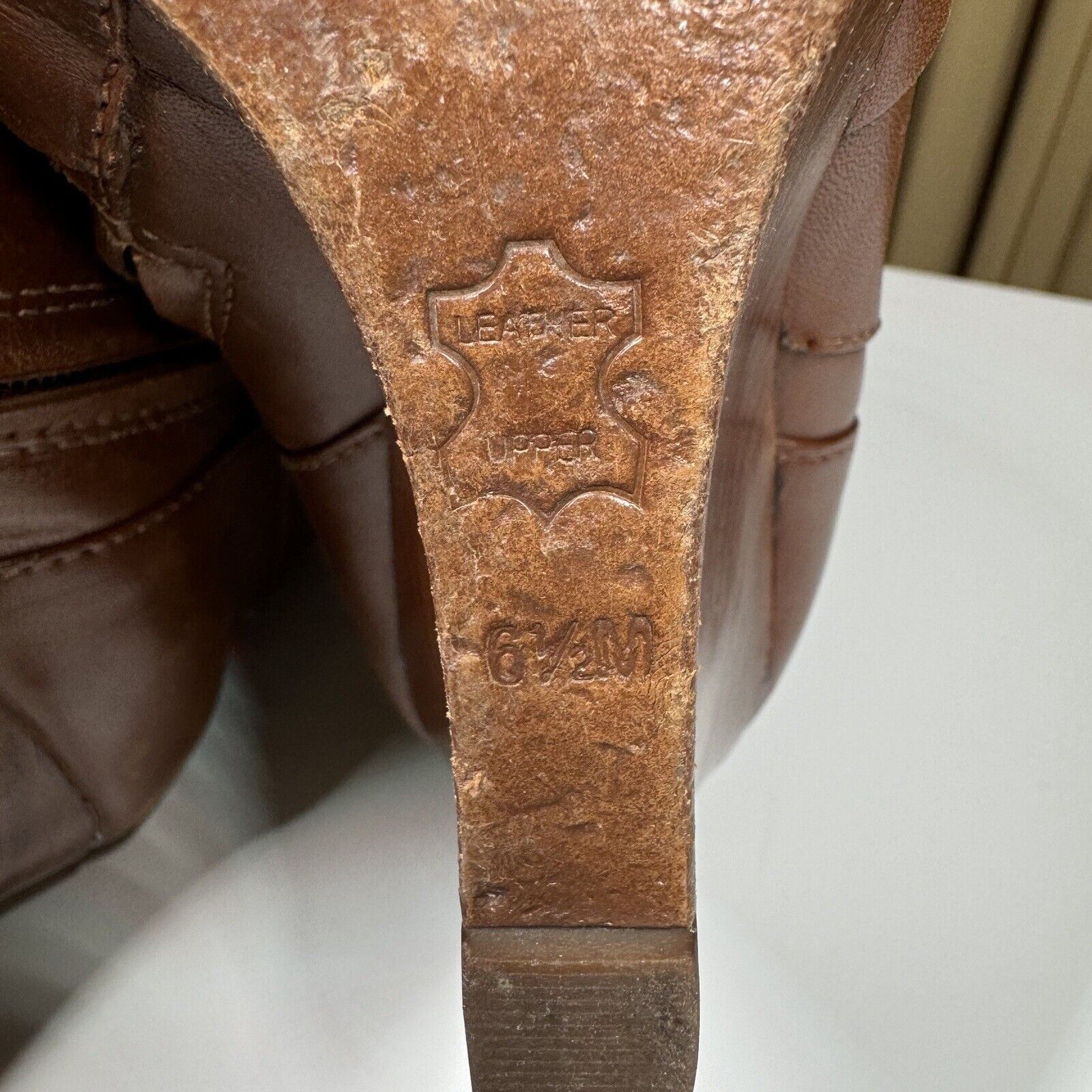 Tory Burch Tory Burch Milan Brown Leather Wedge Ankle Boots 6.5M Logo Size US 6.5 / IT 36.5 - 12 Thumbnail