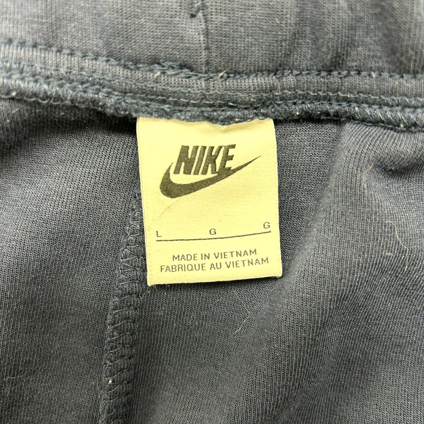 Nike Nike Pants Mens L Blue Navy Jogger Sweat Club Fleece Swoosh Drawstring Cotton Size US 33 - 7 Thumbnail