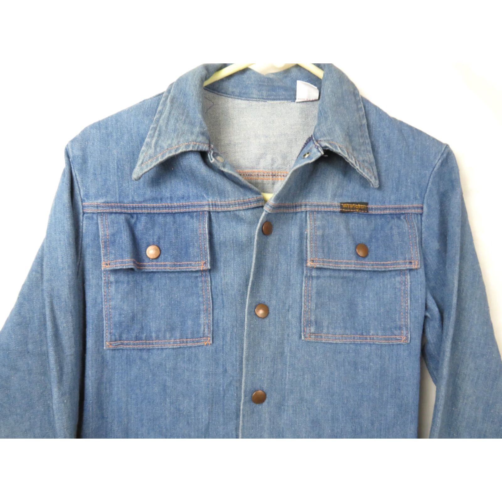 Wrangler VINTAGE Wrangler Denim Western Blazer Jacket M Women Blue 70's Western Floral? Size M / US 6-8 / IT 42-44 - 3 Thumbnail