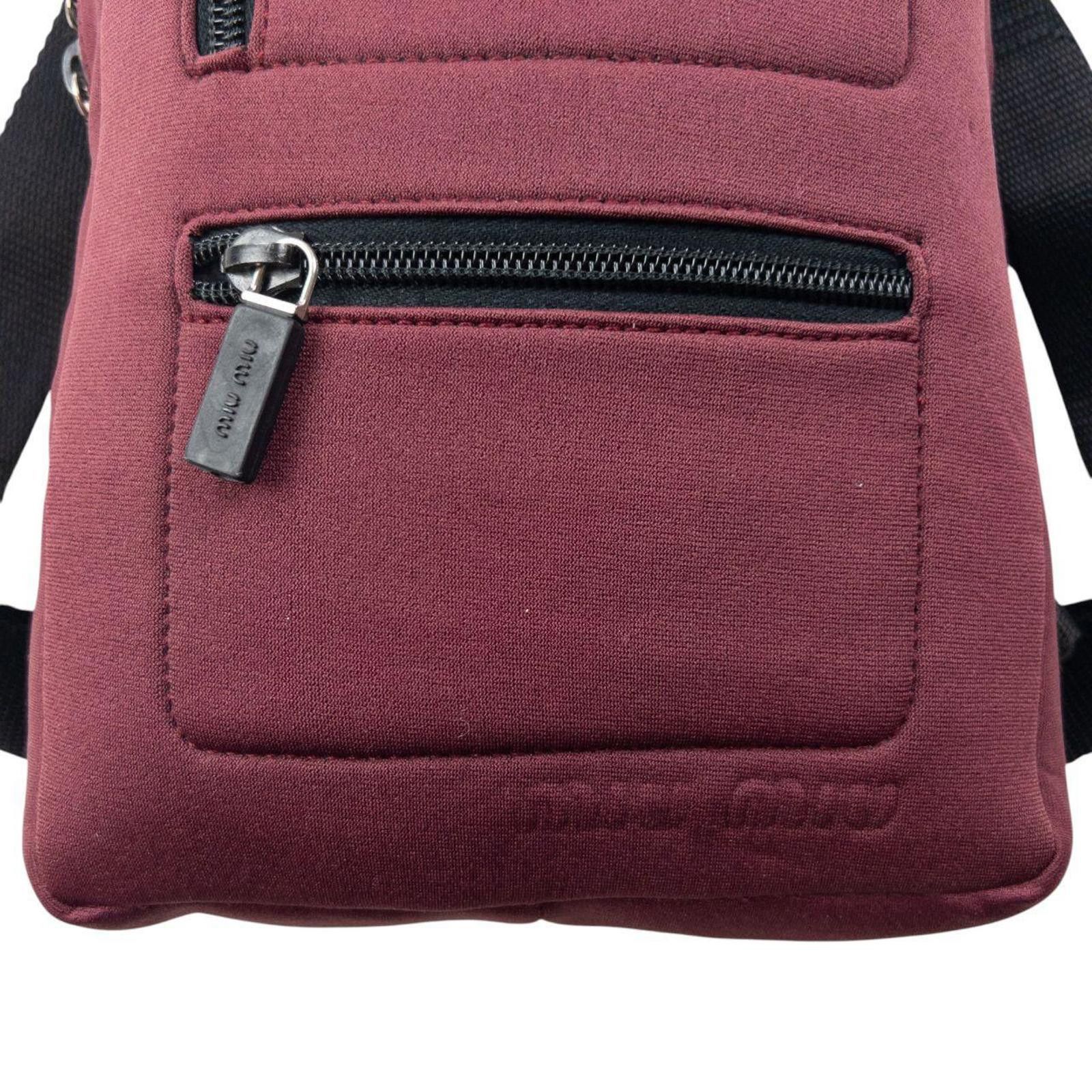 Miu Miu Vintage 90s Miu Miu Neoprene Backpack Size ONE SIZE - 6 Thumbnail