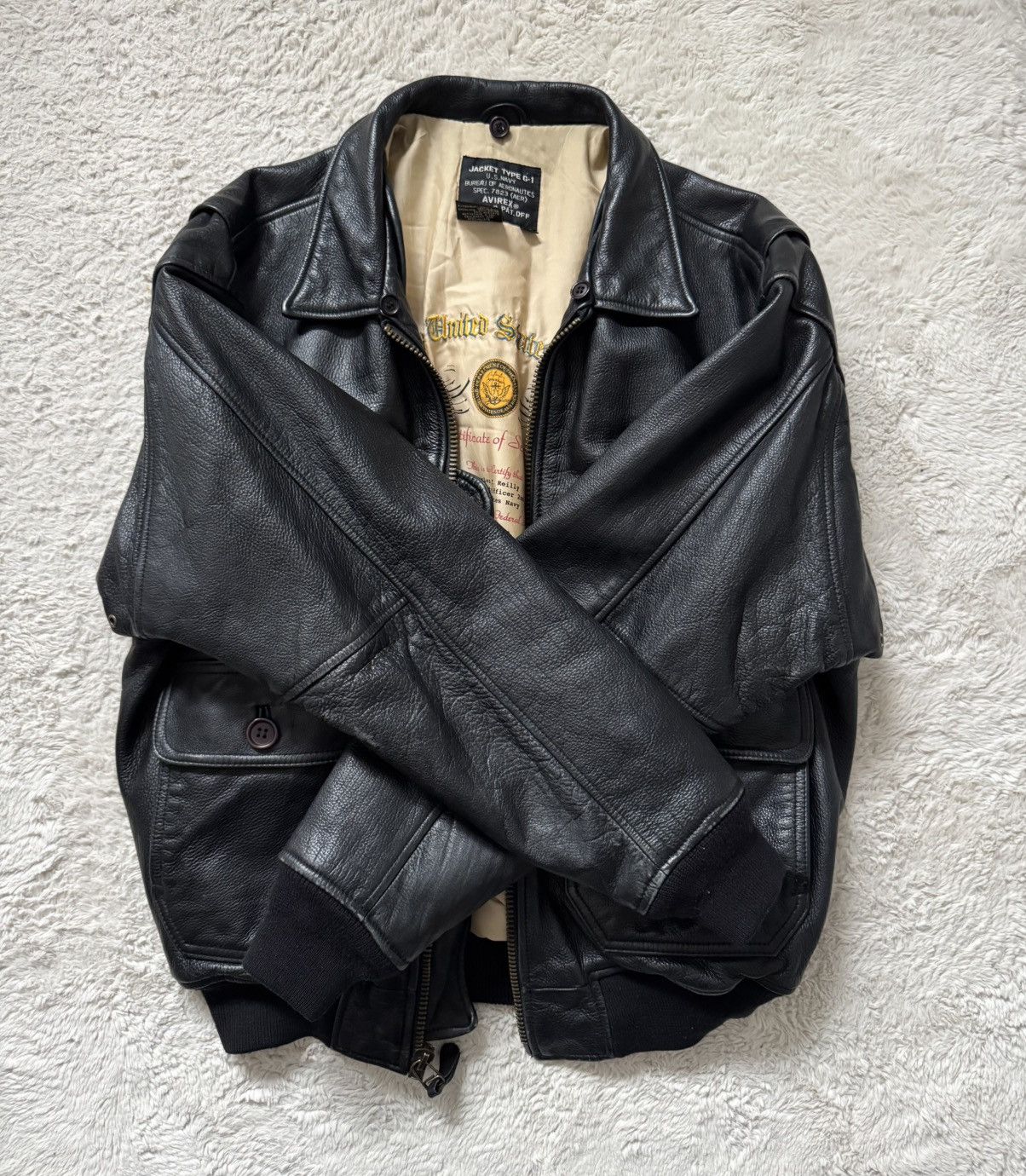Avirex Avirex Leather Jacket Bomber Type G-1 G1 Size US M / EU 48-50 / 2 - 2 Thumbnail