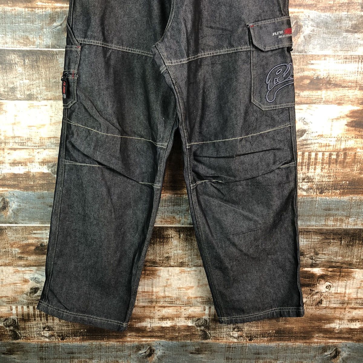 Chance The Rapper PJS Surf Black Cargo Multipocket utility Pants #A2523 Size US 34 / EU 50 - 6 Thumbnail