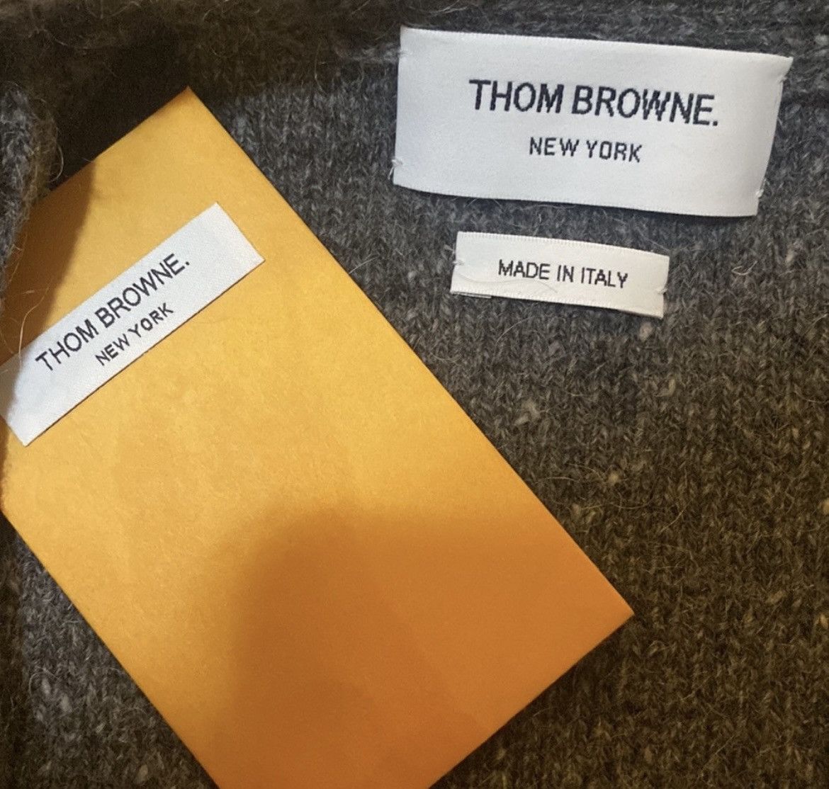 Thom Browne Thom Browne speckle-knit wool-mohair cardigan size 1 Size US S / EU 44-46 / 1 - 4 Thumbnail