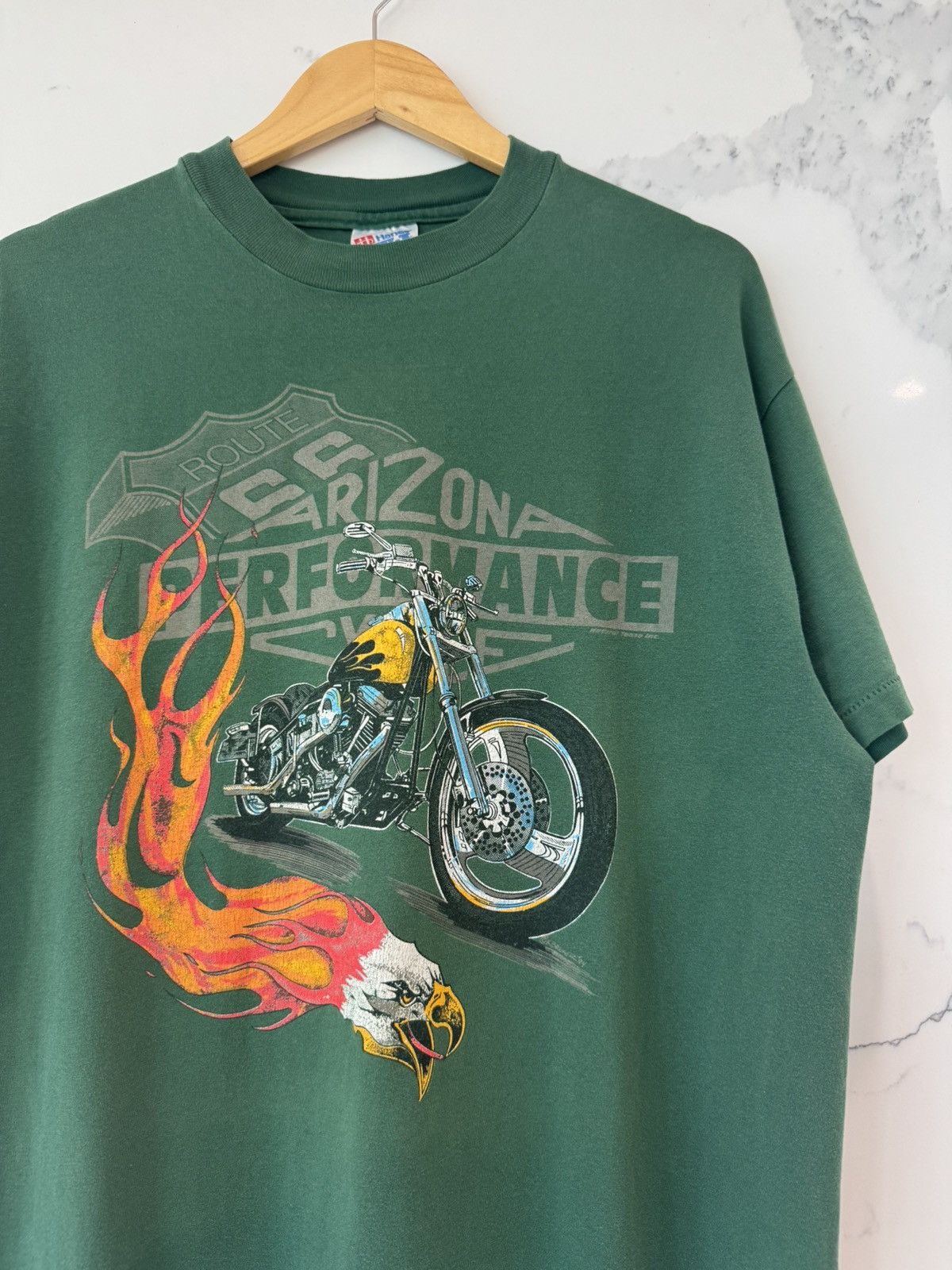 Harley Davidson Vintage 1994 Harley Davidson Arizona Performance T Shirt Size US XL / EU 56 / 4 - 3 Thumbnail