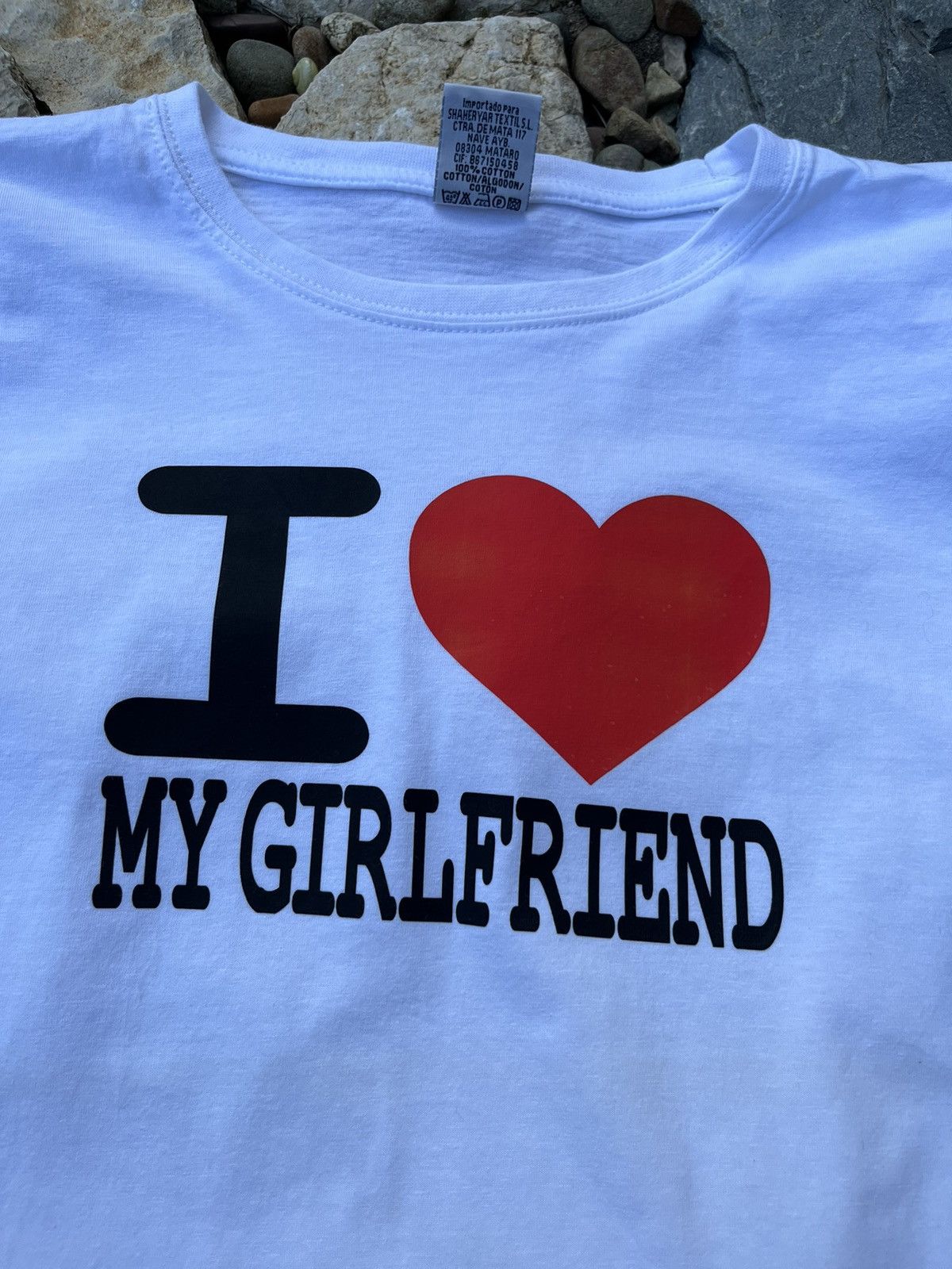 Vintage Vintage y2k I love <3 my girlfriend gf heart love tee tshirt Size US M / EU 48-50 / 2 - 7 Thumbnail
