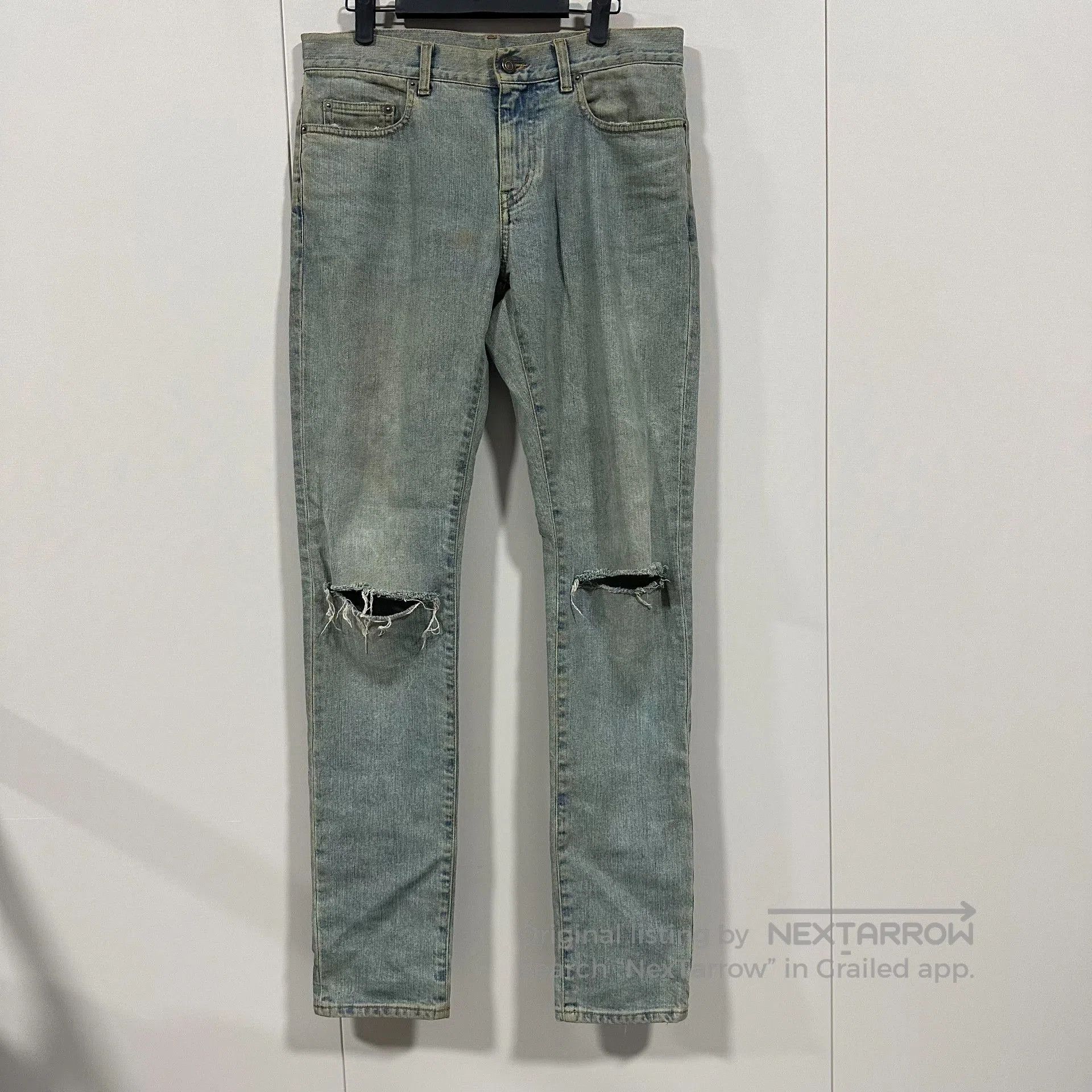 Saint Laurent Paris Saint Laurent 16SS D02 Blue Jeans. Size US 30 / EU 46 - 1 Thumbnail