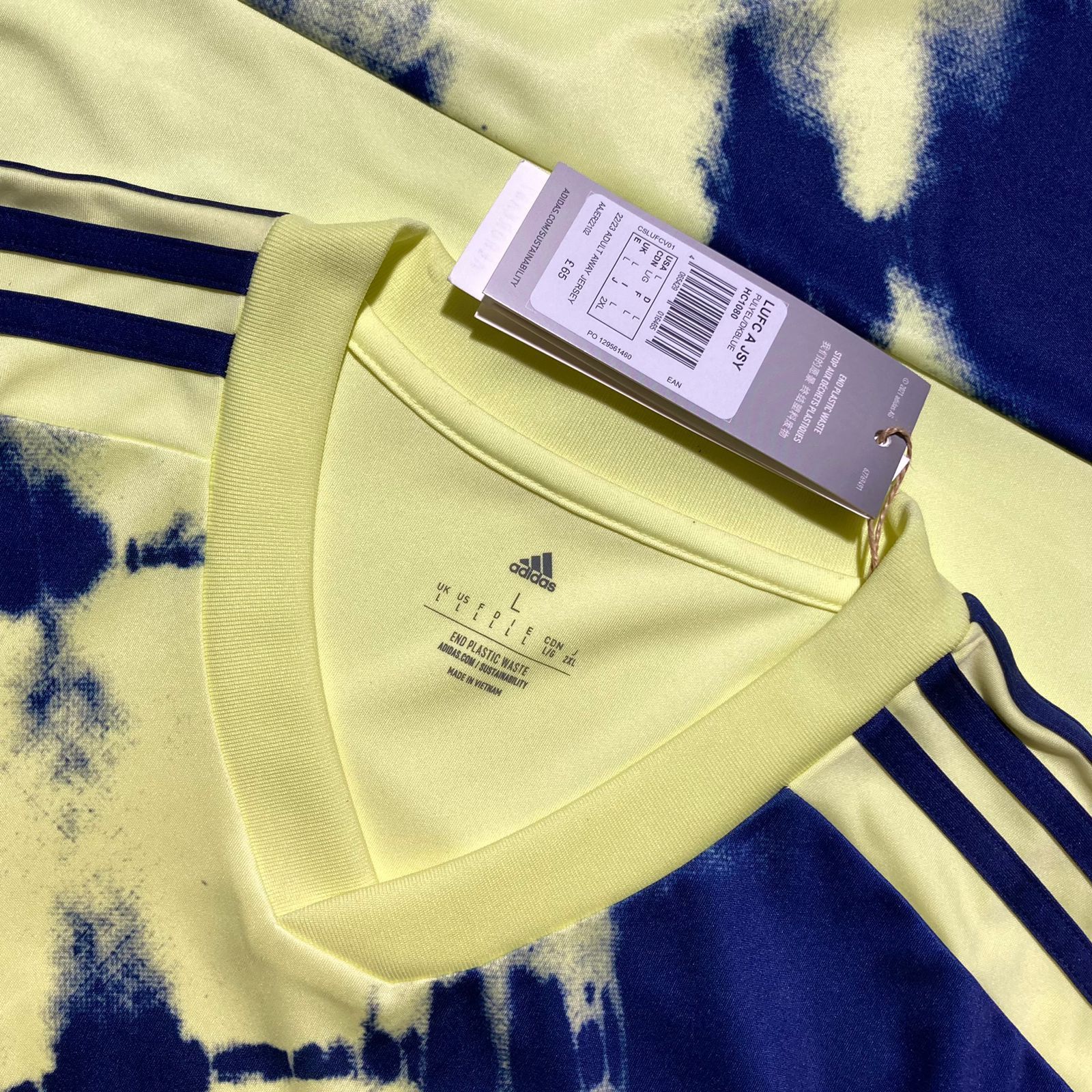 Adidas 2022-23 Leeds United Away Adidas HC1080 Size US L / EU 52-54 / 3 - 5 Thumbnail
