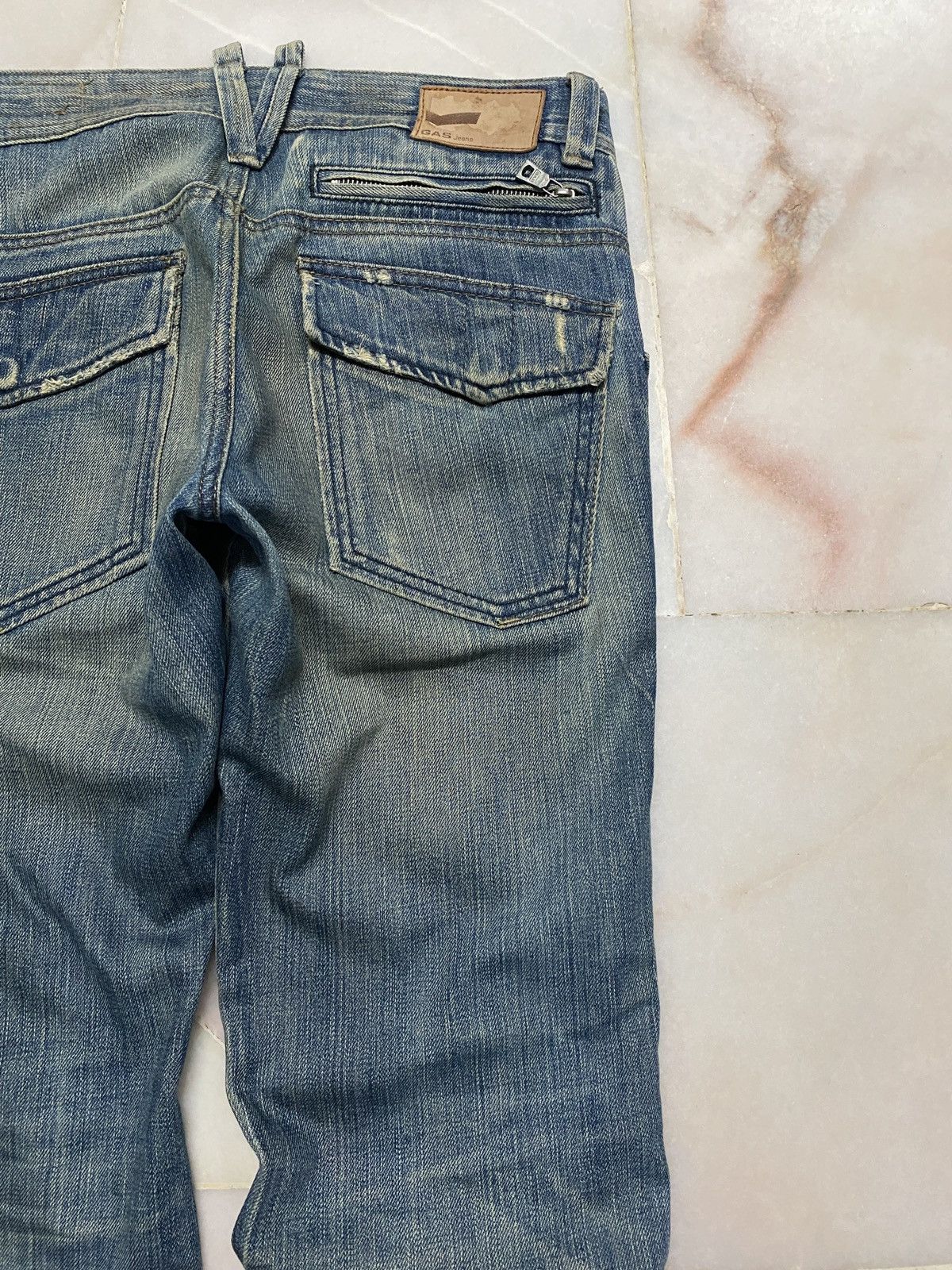 If Six Was Nine 💥Sick💥Vintage 90s Style Gas Mudwash Faded Distress Jean Size US 32 / EU 48 - 20 Thumbnail