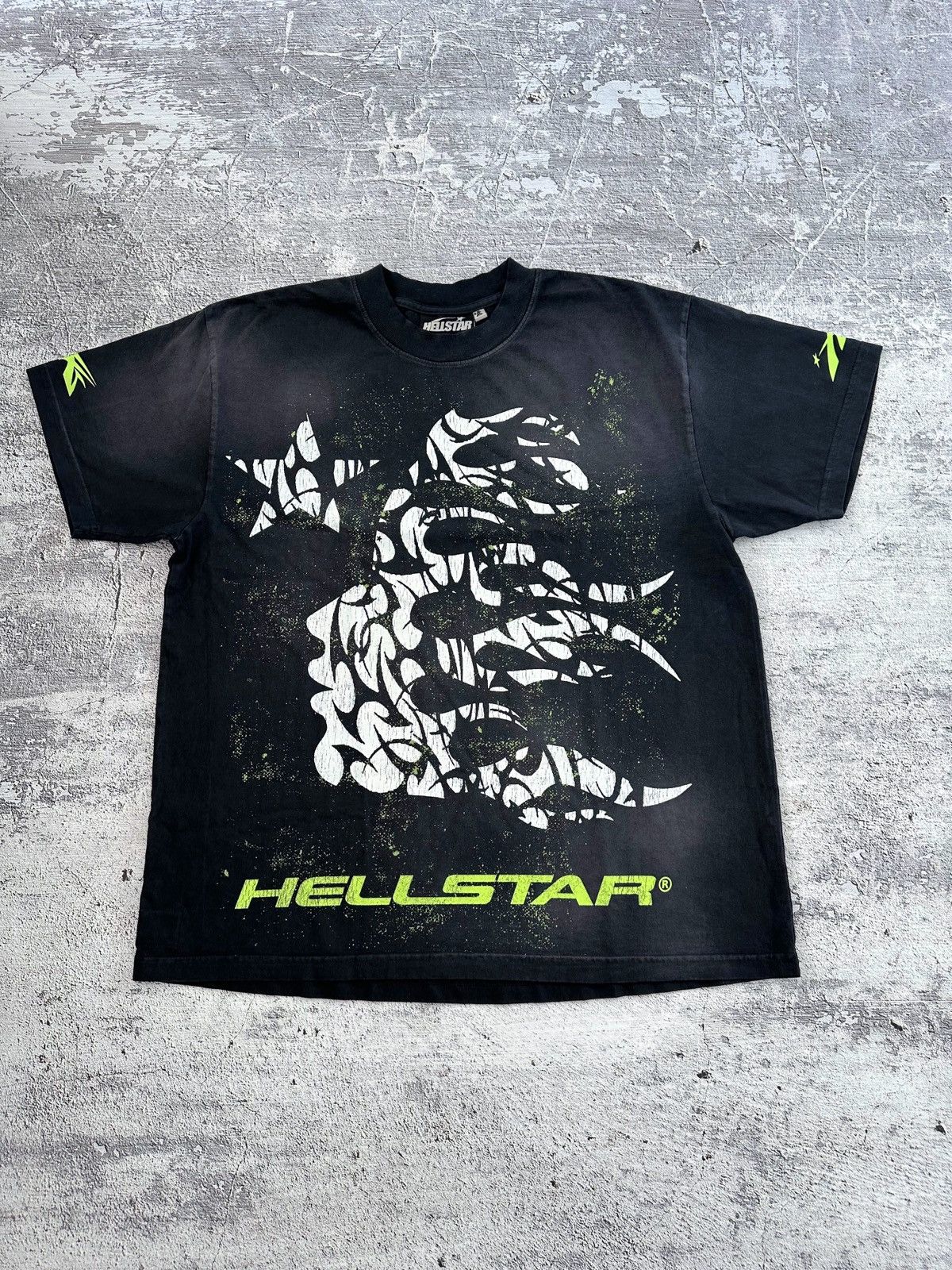 HELLSTAR 半袖 T-Shirt Black Glitter THORN P2P 〇関送無料〇 Hellstar Glitter P2P T-shirt Black Men's - SS24 - US