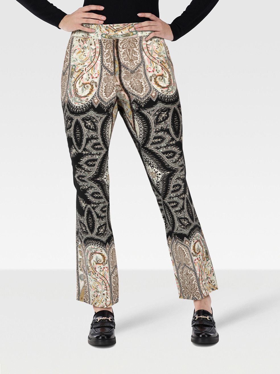 パンツ ETRO Wool trousers with iconic motif Etro Wool Trousers With Iconic Motif | Grailed