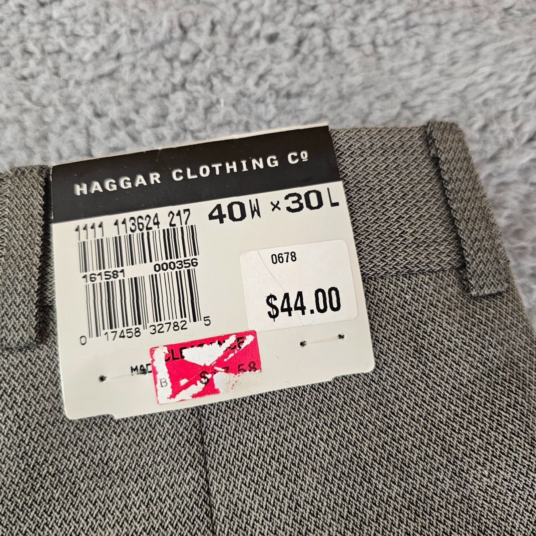 Haggar VINTAGE Haggar Dress Pants Mens 40x30 Taupe Classic Fit Pleated Cuffed USA Made Size US 40 / EU 56 - 7 Thumbnail