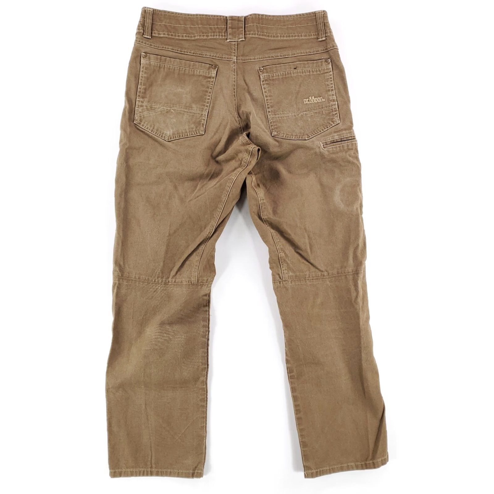 Vintage VINTAGE Kuhl Kanvus Jeans Brown Mens Pants 32 x 30 32 x 29 Actual Inseam 29 Chino Patina Dye Mens Size US 32 / EU 48 - 5 Thumbnail