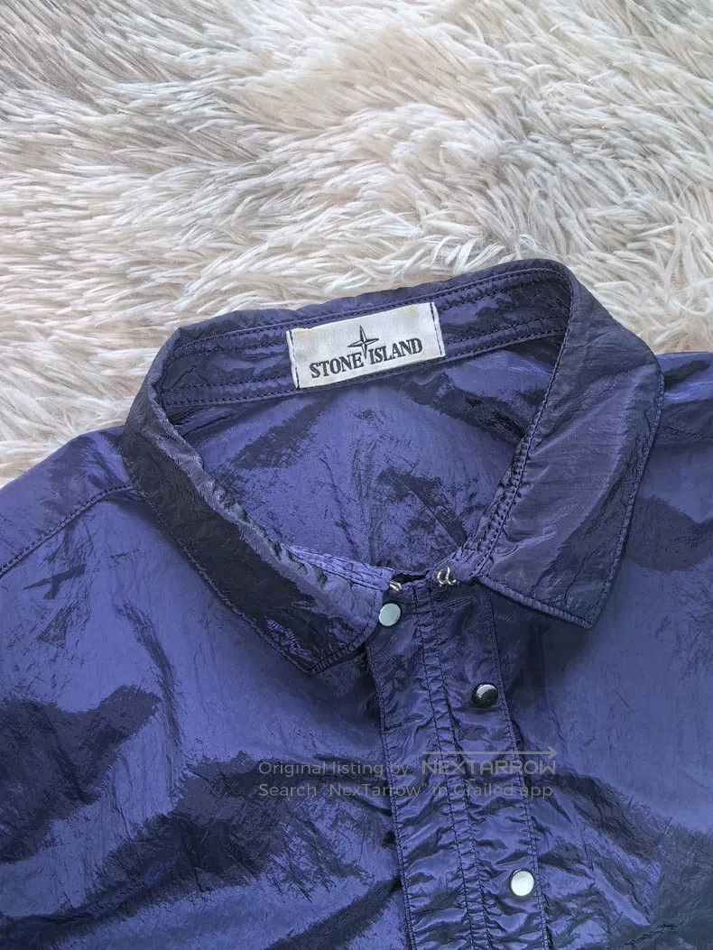 Stone Island Stone Island Blue Metal Nylon Size L Size US L / EU 52-54 / 3 - 2 Thumbnail