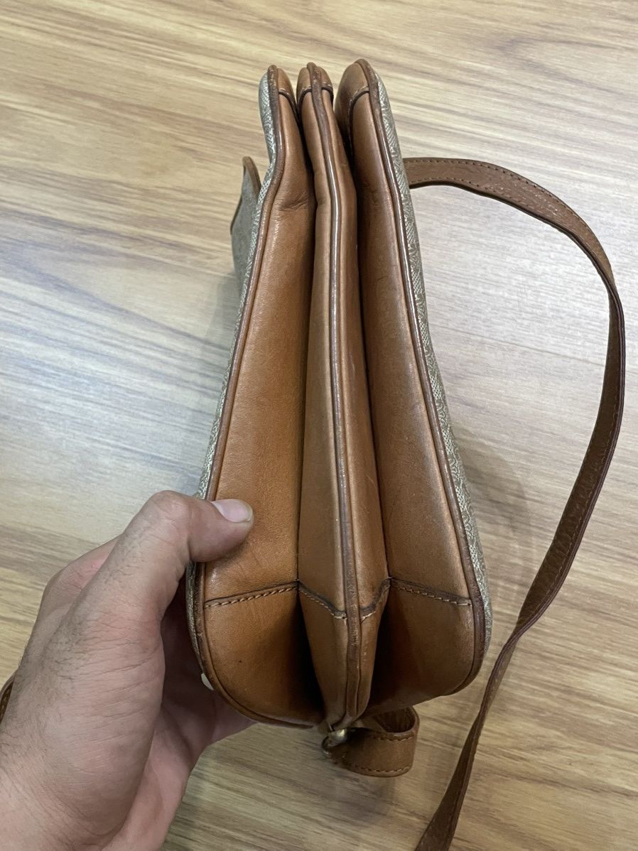 Celine Vintage Celine Macadam Blason Leather Shoulder Bag (M06) Size ONE SIZE - 17 Thumbnail