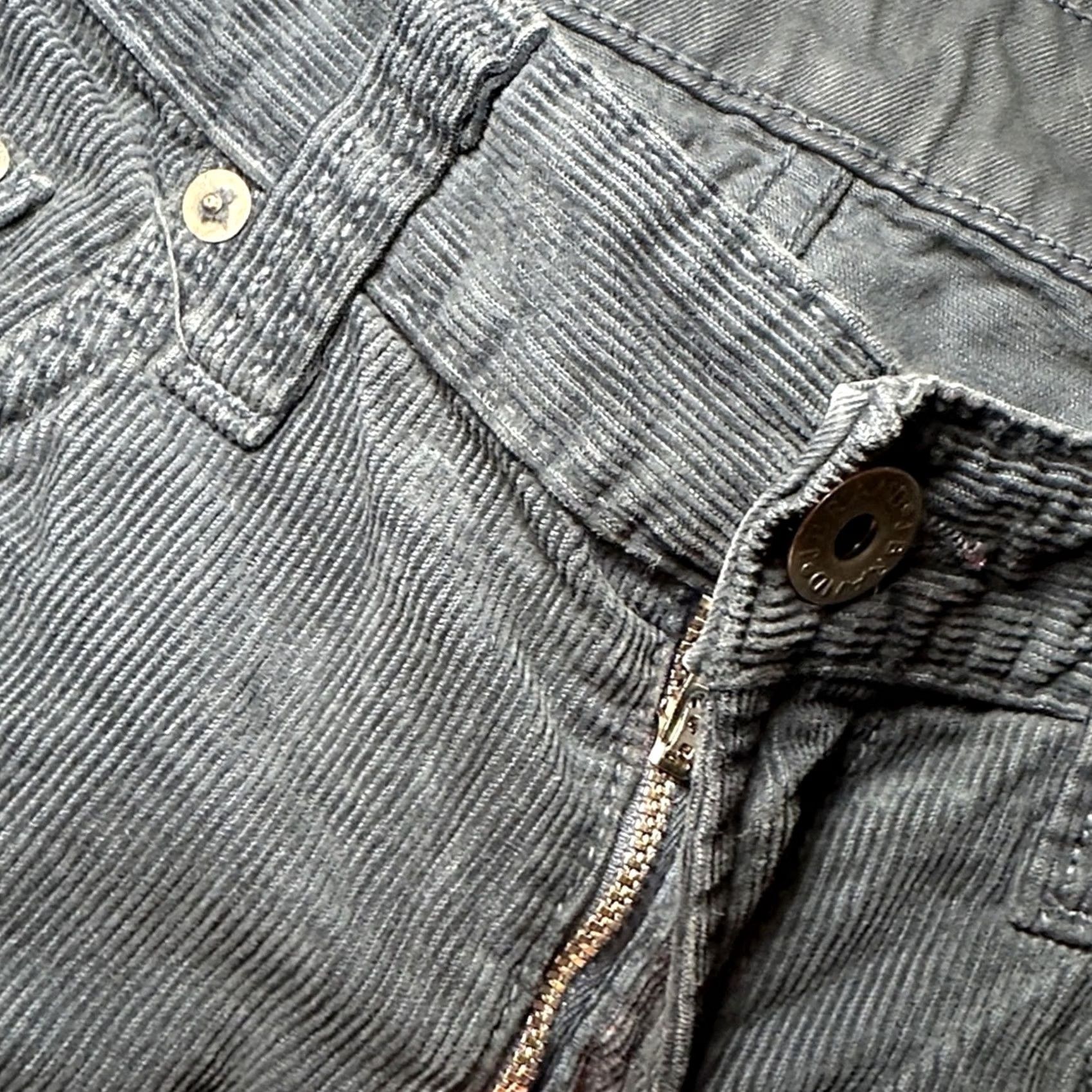 J Brand J Brand Kane Straight Fit Drab Navy Corduroy Jeans - 31 Mens Casual Chino 30in Inseam Size US 31 - 7 Thumbnail