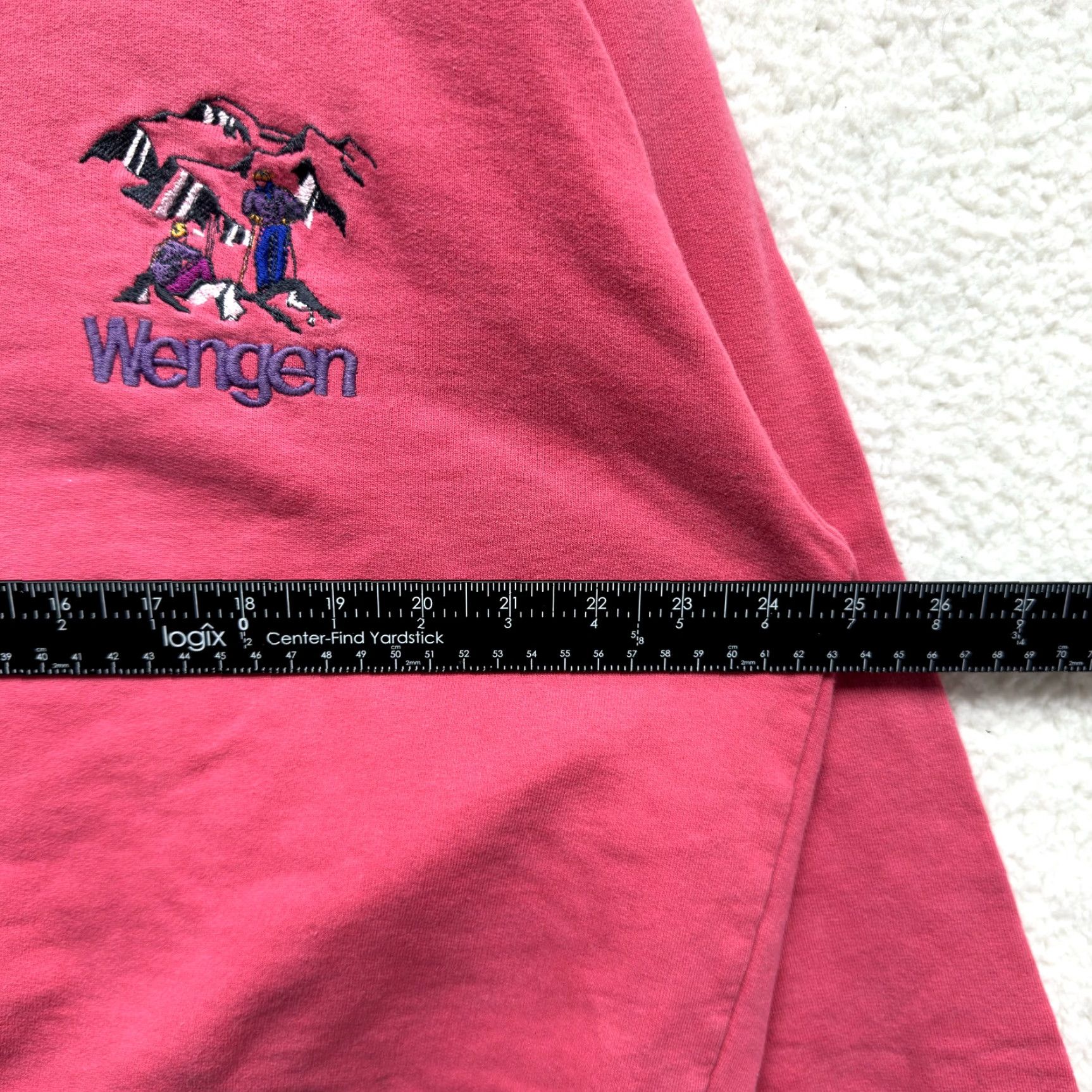 Vintage VINTAGE Steffner Wengen Sweatshirt Sweater Large Ski Embroider Crewneck Pullover More Details: Pink, Cotton, Long Sleeve, Regular, Original, Men's L Size US L / EU 52-54 / 3 - 7 Thumbnail