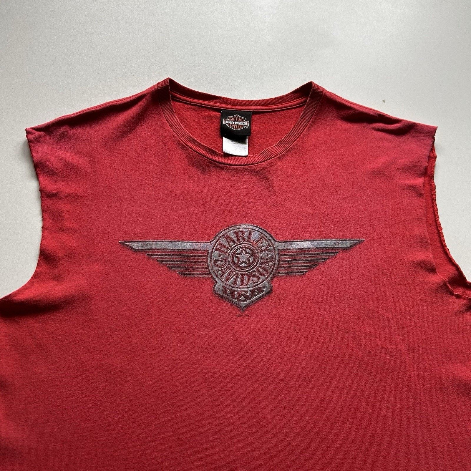 Harley Davidson × Vintage Vintage Harley Davidson Sleeveless Shirt Large Y2K Elvis Art Size US L / EU 52-54 / 3 - 2 Thumbnail