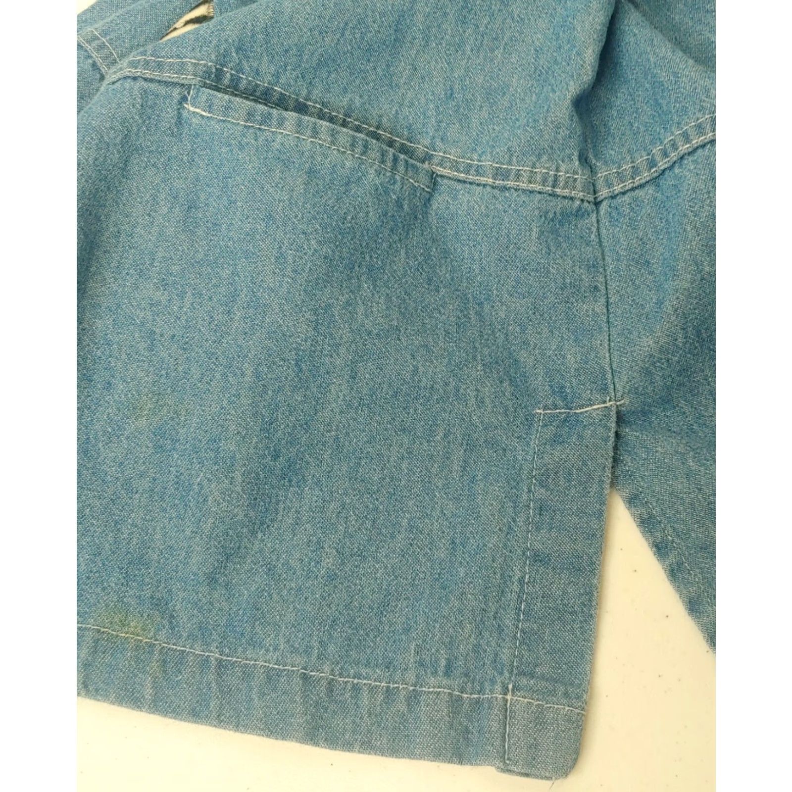 Vintage VINTAGE Cover Charge Shirt Women L Blue Chambray Zebra Print Fashion Hangers Retro Womens Size L / US 10 / IT 46 - 4 Thumbnail