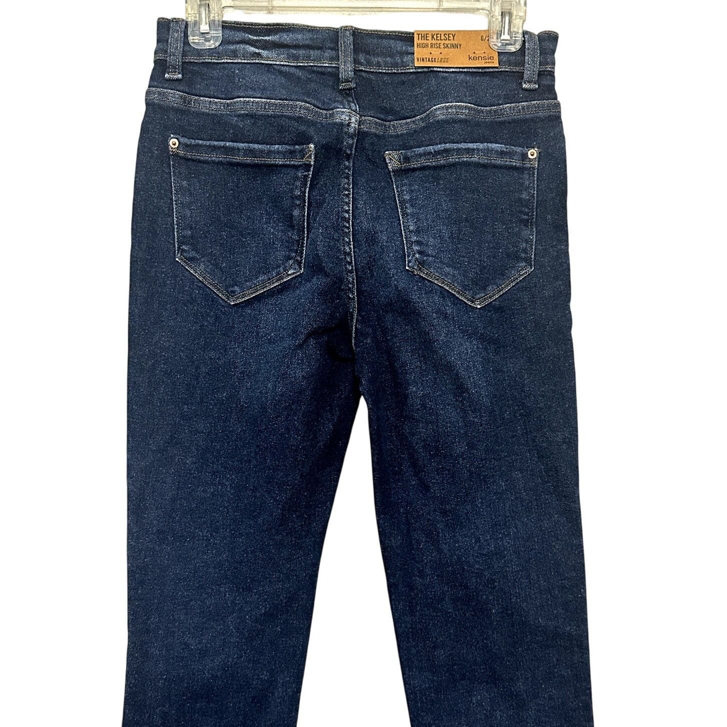Other Kensie Jeans High-Rise Skinny Raw Hem Denim Blue Womens 6/28 Size 28" / US 6 / IT 42 - 6 Thumbnail