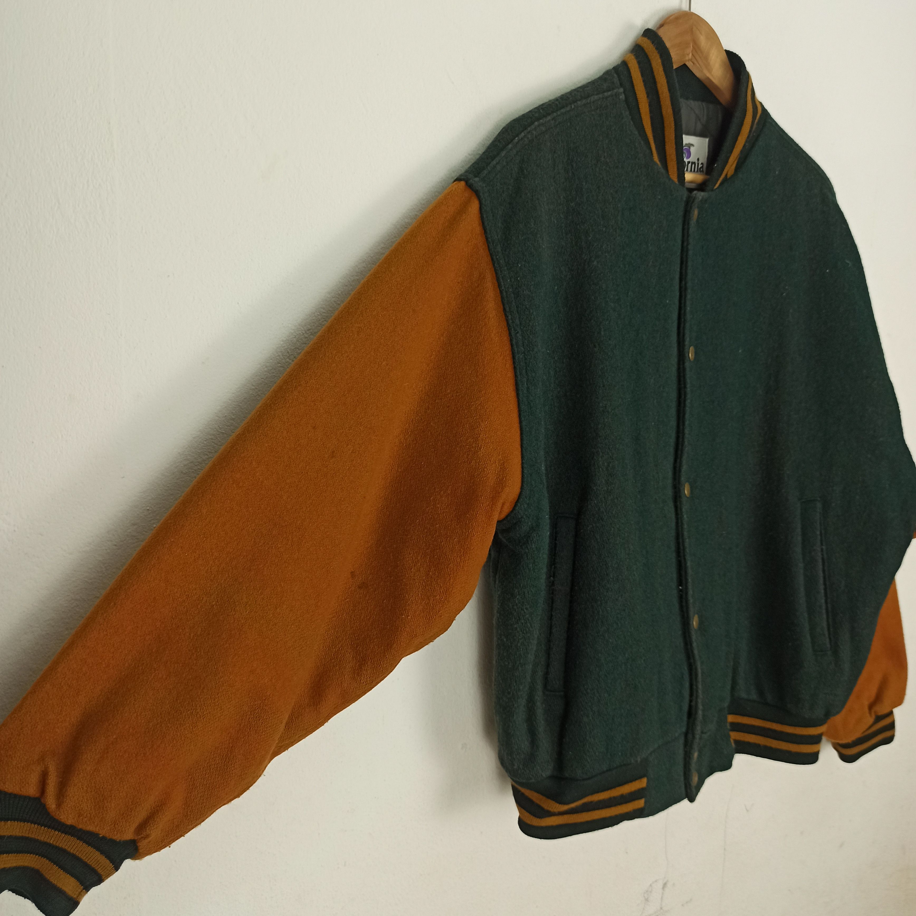 California Republic Vintage California Outerwear Wool Varsity Made In USA Size US L / EU 52-54 / 3 - 2 Thumbnail