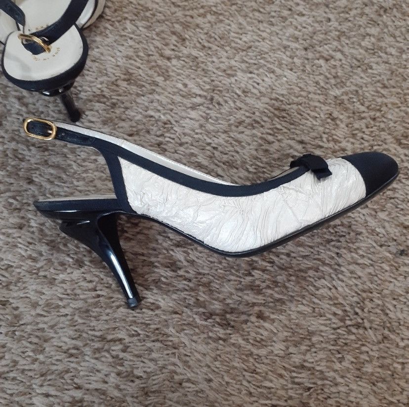 Chanel Chanel escarpins slingback shoes Size US 9.5 / IT 39.5 - 3 Thumbnail