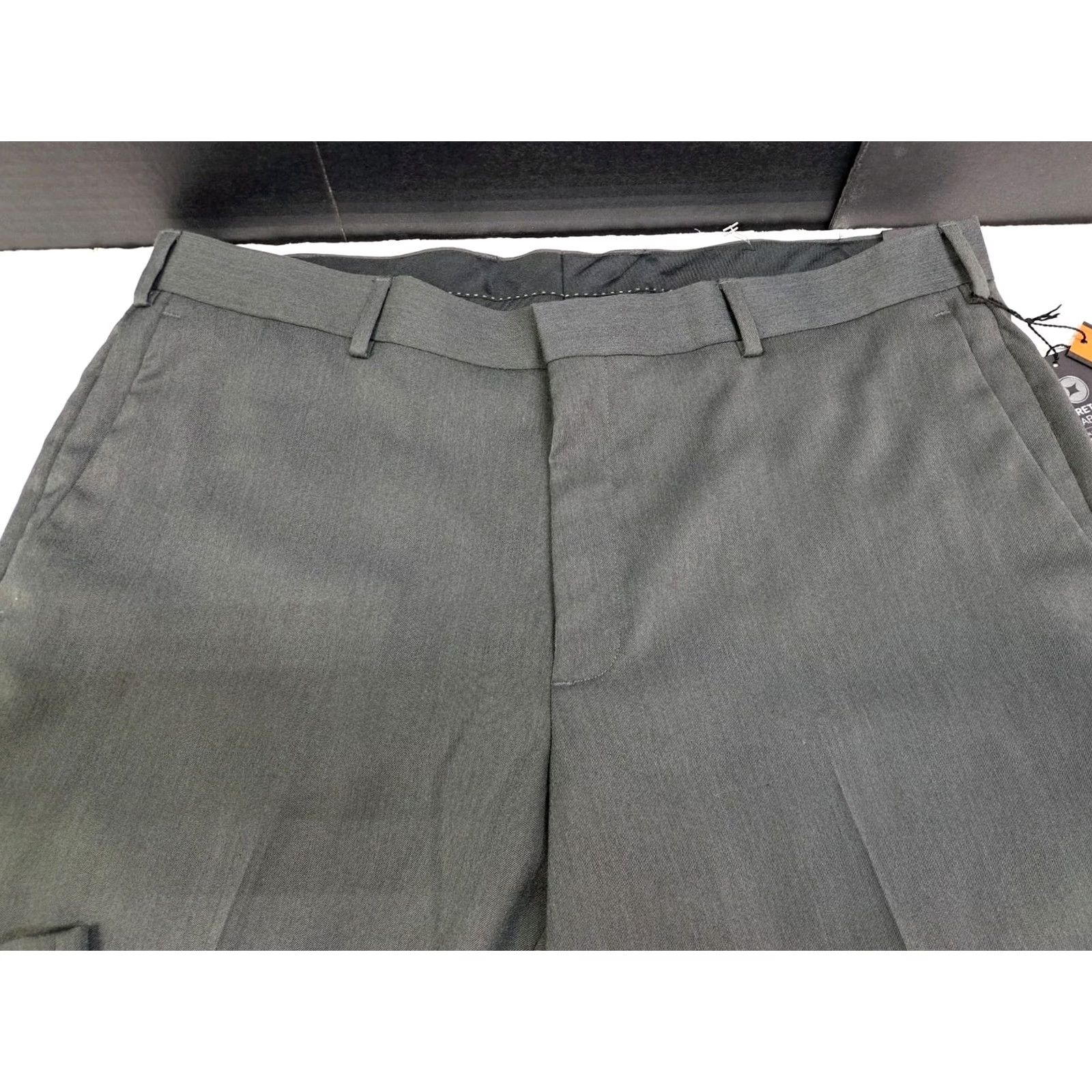 Apt. 9 Apt. 9 Mens Performance Dress Pants Slim Fit Stretch 38/30 Charcoal - Flat Front, Zip, Pockets, Machine Washable, Workwear, City, Slim, Regular, Men Size US 38 / EU 54 - 5 Thumbnail