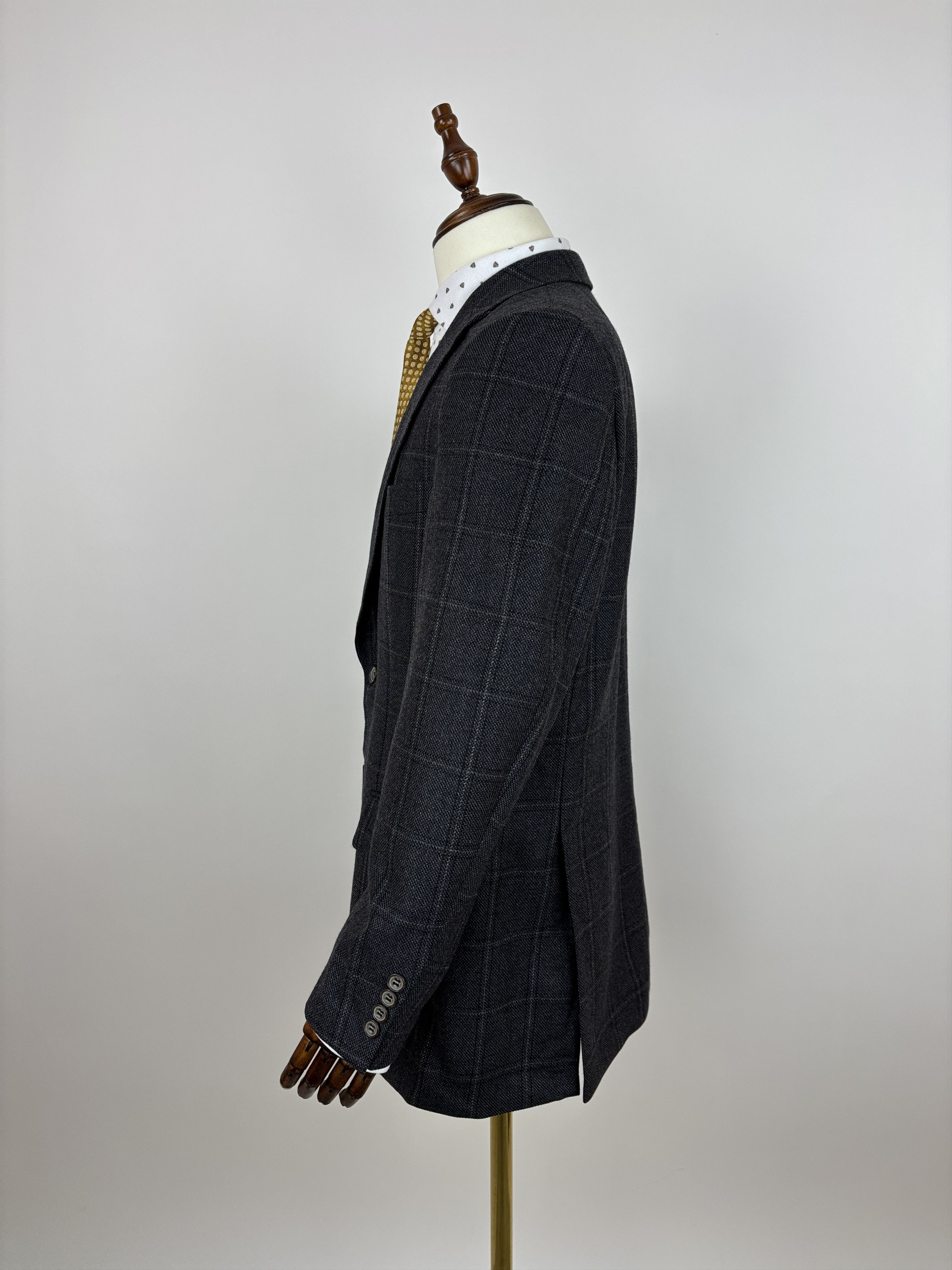 Other Mario Barutti x Cashalana Wool Cashmere Blend Check Blazer Size 38R - 7 Thumbnail