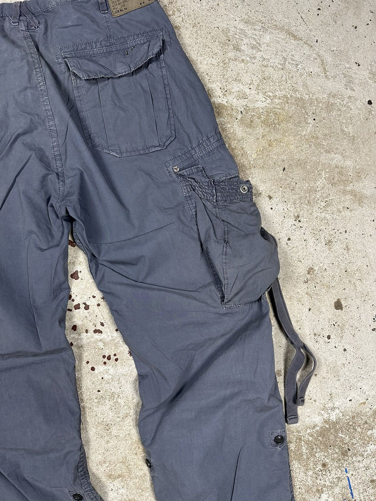 Japanese Brand × Vintage Vintage Y2K Grey Bondage Parachute Cargo Pants Size US 34 / EU 50 - 13 Thumbnail