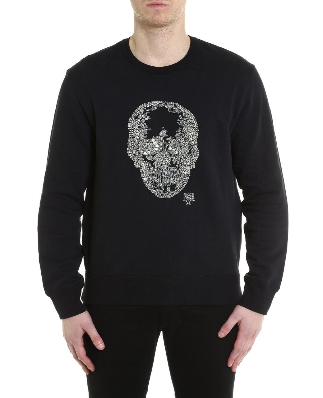 Alexander McQueen ALEXANDER MCQUEEN Sequin Skull Embroidered Sweatshirt XL Size US XL / EU 56 / 4 - 1 Thumbnail