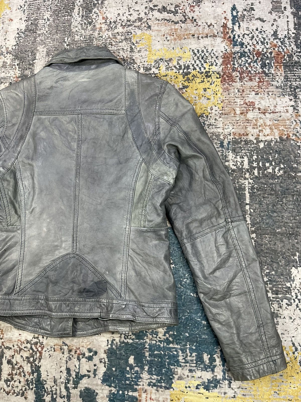 Genuine Leather Street One Sheep Leather Double Collar Biker Jackets Size S / US 4 / IT 40 - 8 Thumbnail