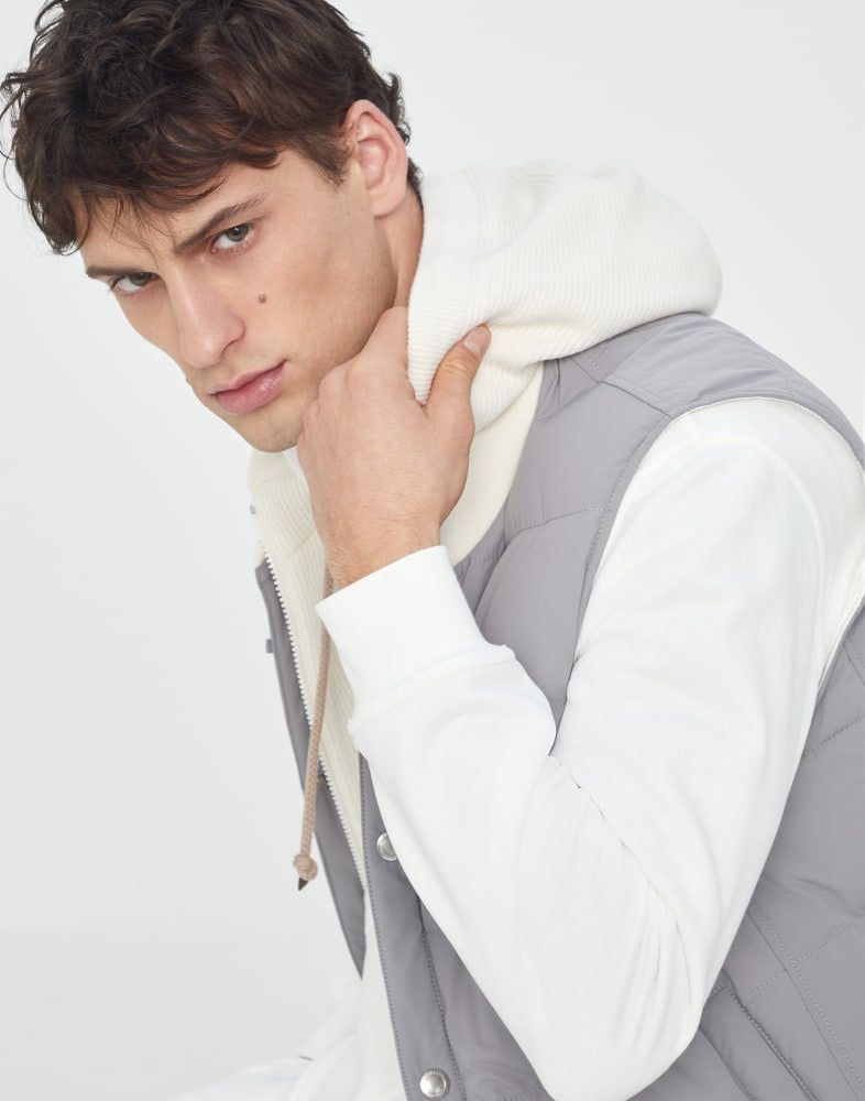 Brunello Cucinelli o1w1db10924 WR Padded Vest in Grey Size US M / EU 48-50 / 2 - 2 Thumbnail