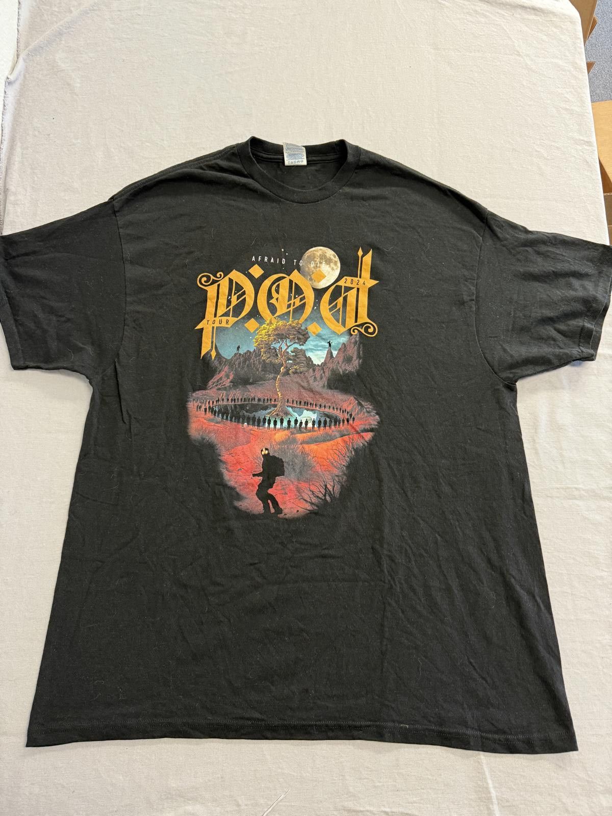 Delta POD Band Tour T-shirt Afraid To Die 2024 Tee 2XL Size US XXL / EU 58 / 5 - 1 Thumbnail
