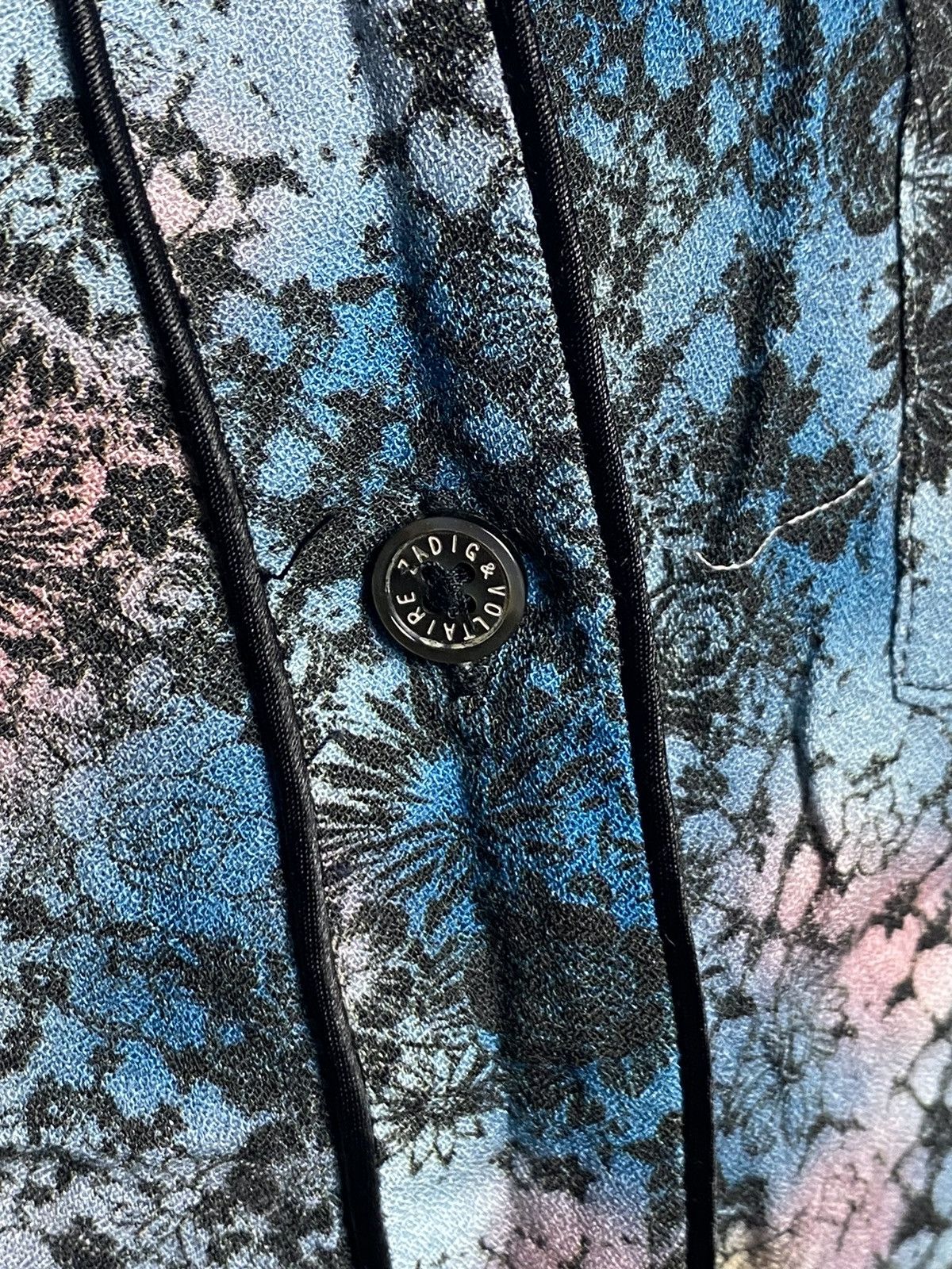 Zadig & Voltaire ZADIG & VOLTAIRE Tacha Button Down Shirt Snakeskin Women's L Size L / US 10 / IT 46 - 6 Thumbnail