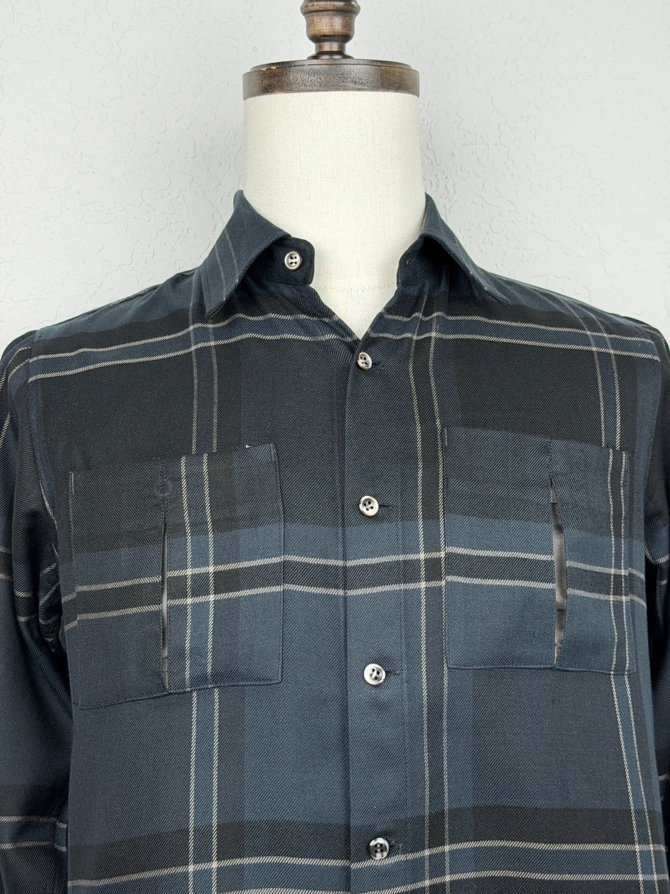 Other Ansnam Teleng Silk Check Work Shirt Size US M / EU 48-50 / 2 - 4 Thumbnail