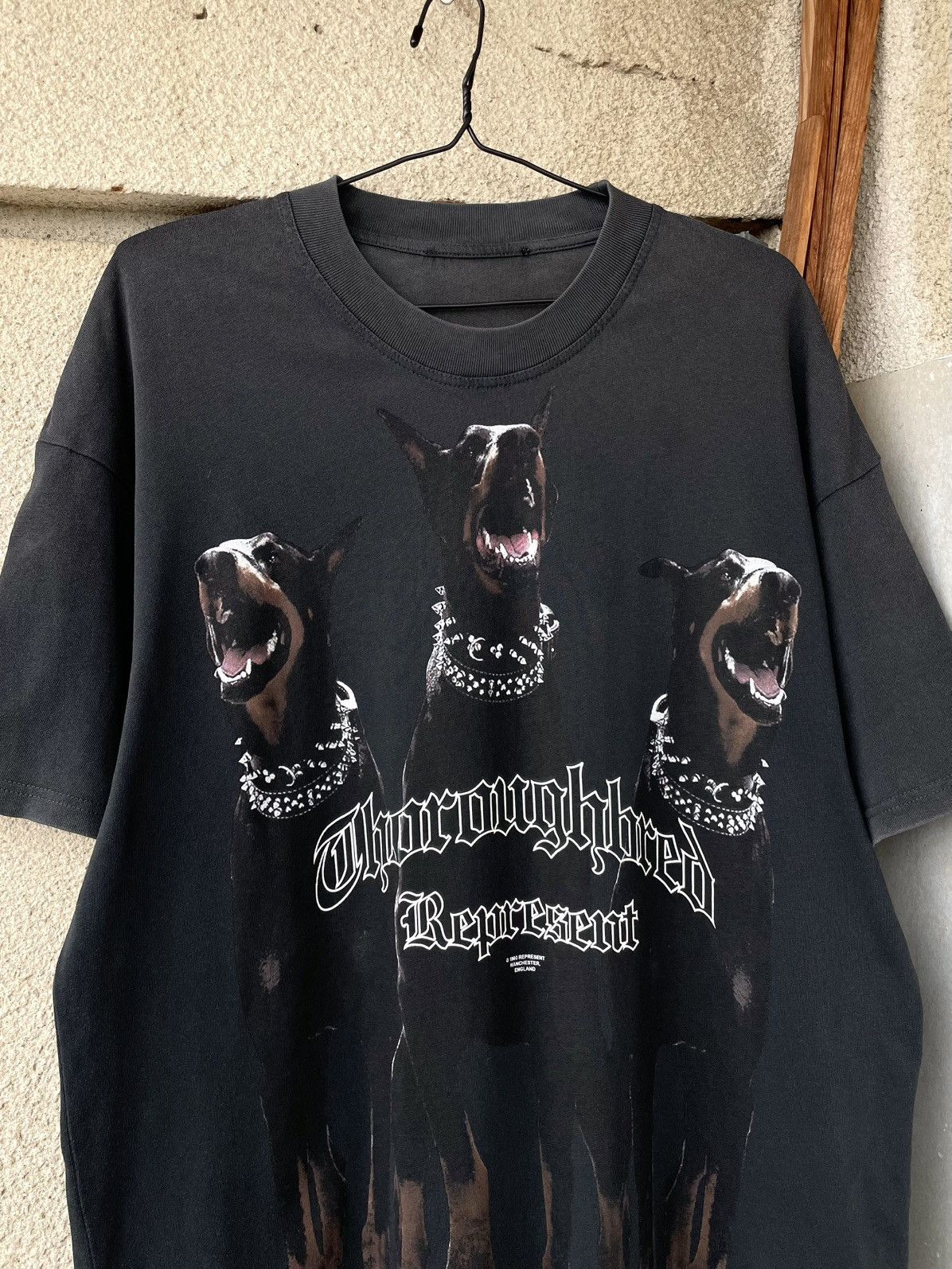 Represent Clo. Represent Clo Thoroughbred Doberman Faded Oversized T-Shirt Size US L / EU 52-54 / 3 - 2 Thumbnail