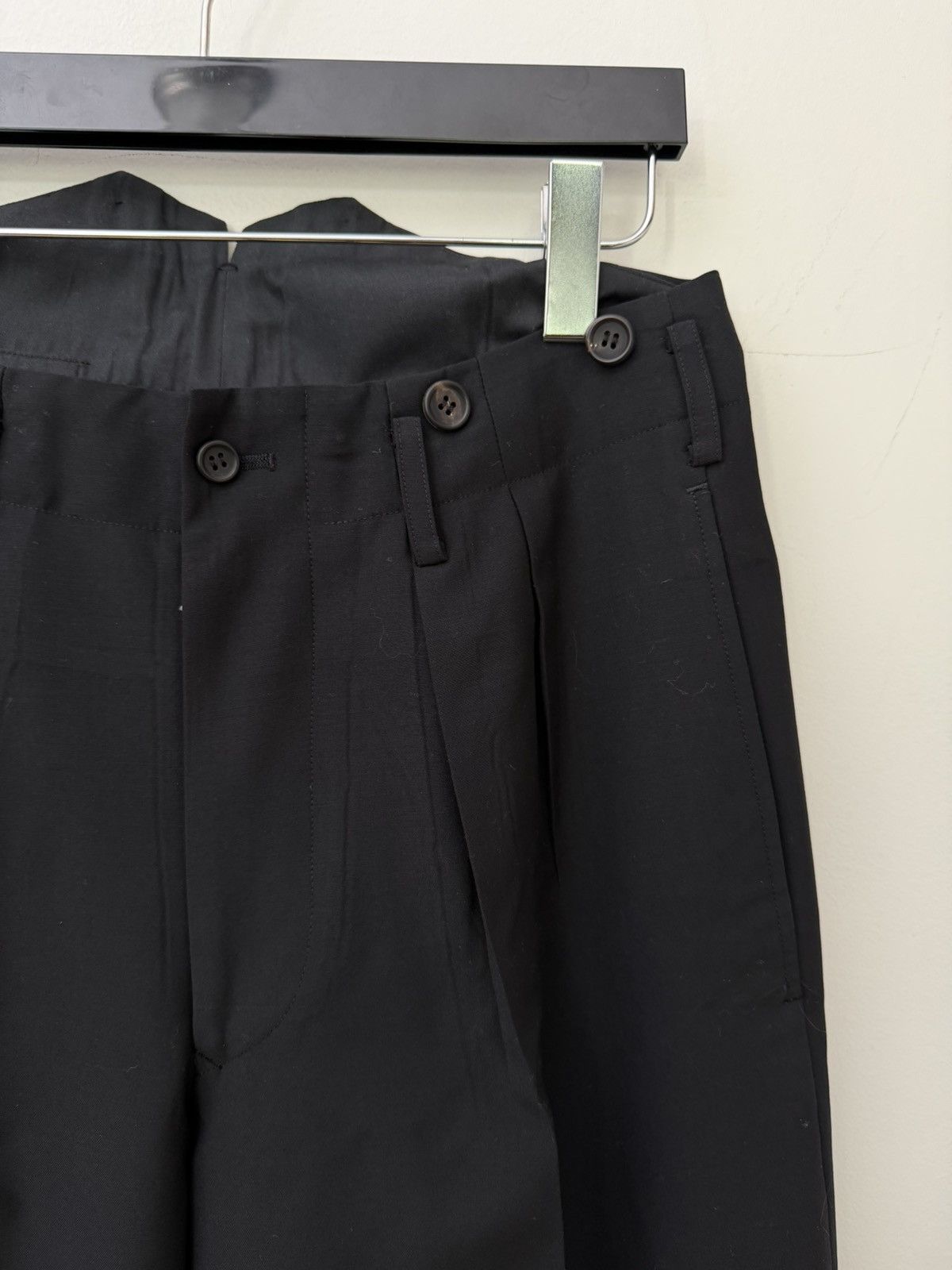 Yohji Yamamoto 90s Wide Tapered Trousers Size US 30 / EU 46 - 3 Thumbnail