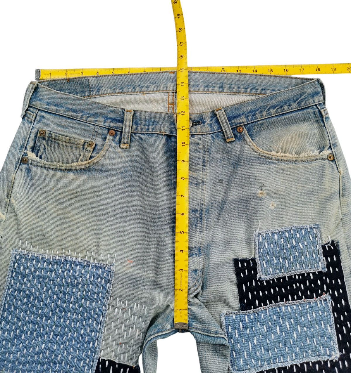 Levi's 80s Vintage Levis 501 Selvedge Rindem Top Button2 Size US 36 / EU 52 - 22 Thumbnail